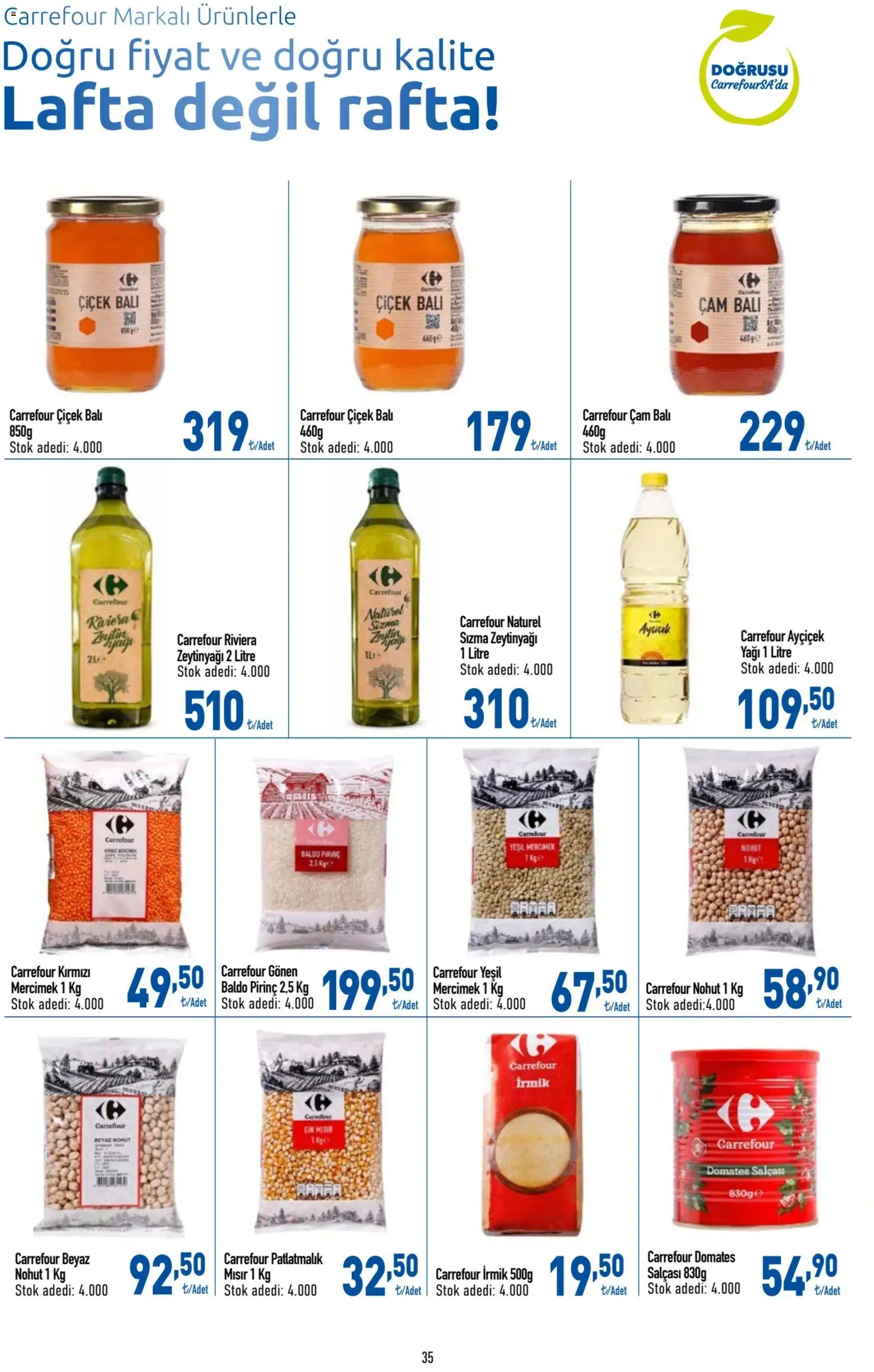 CarrefourSA Katalog - 18.05.2026 tarihinden itibaren geçerlidir | Sayfa: 35 | Ürünler: Ravioli, Pirinç, Zeytin, Mısır