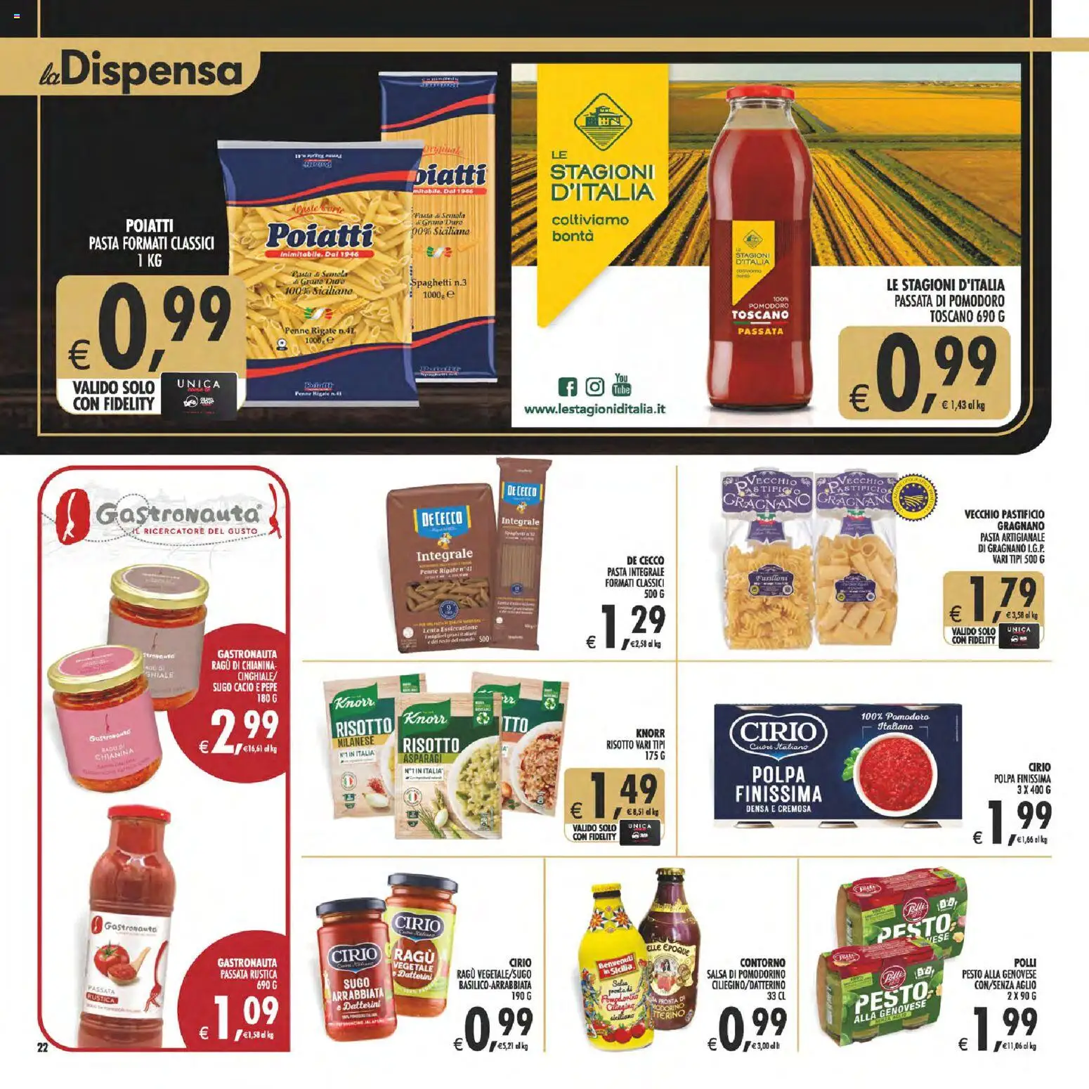 Volantino Decò del 28.04.2026 | Pagina: 22 | Prodotti: Pepe, Pasta, Ragú, Penne