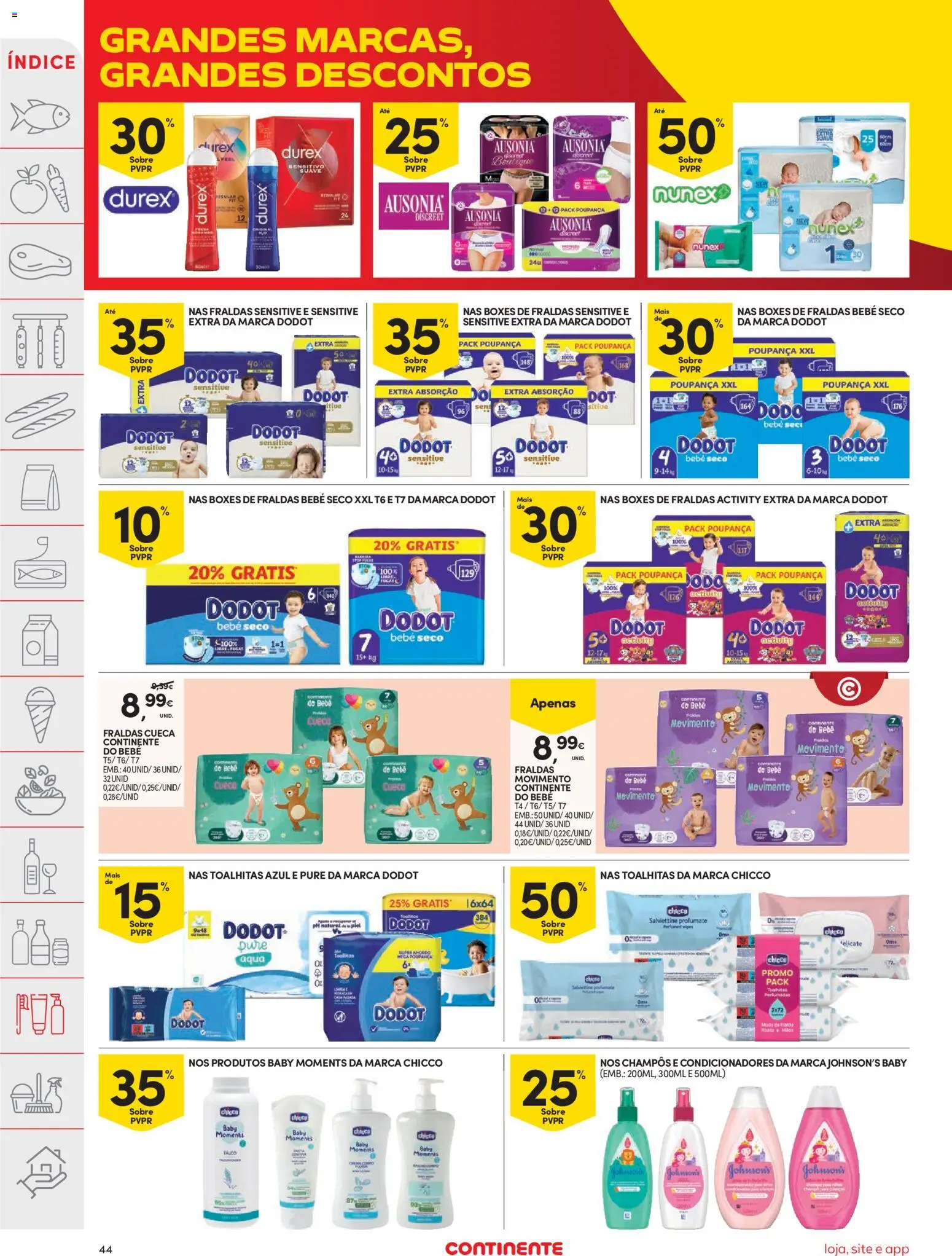Continente folheto │ válido de 18/08/2026 | Página: 44 | Produtos: Fraldas