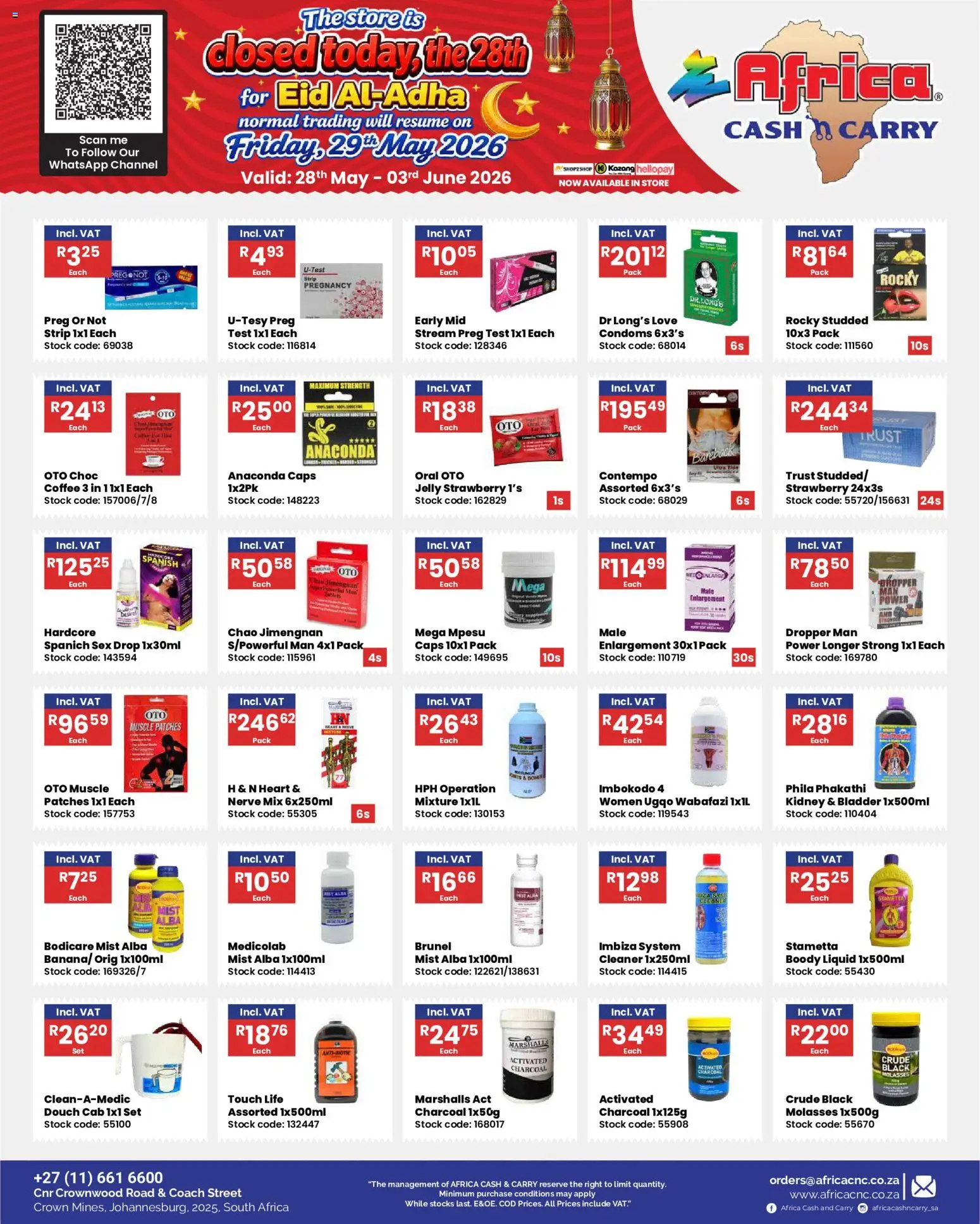 New Africa Cash & Carry catalogue – valid from 28.05.2026 | Page: 22 | Products: Coffee, Stock