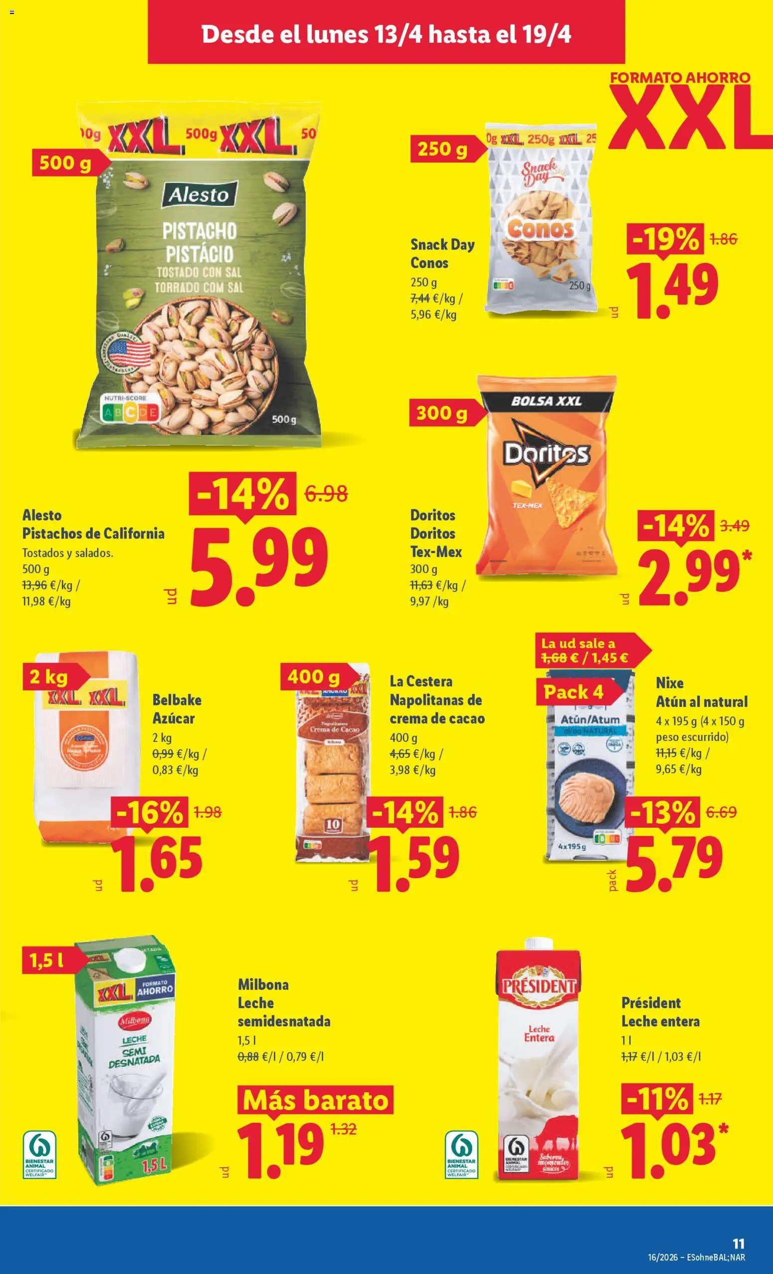 Lidl folleto │ válido desde el 13.04.2026 | Página: 15 | Productos: Crema de cacao, Crema, Bolsa, Peso