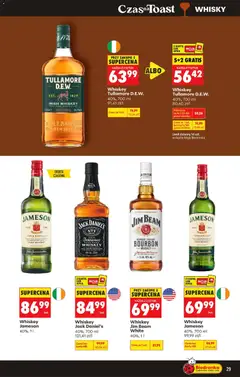 Náhled letáku Biedronka Polsko leták - Czas na toast od 13.07.2026 | Strana: 29 | Produkty: Whiskey, Jameson, Jim Beam, Karty