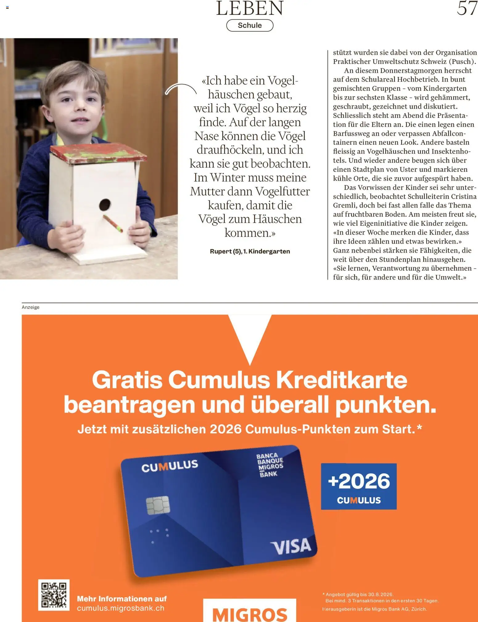 Migros aktionen Magazin – gültig ab 01.07.2026 | Seite: 57
