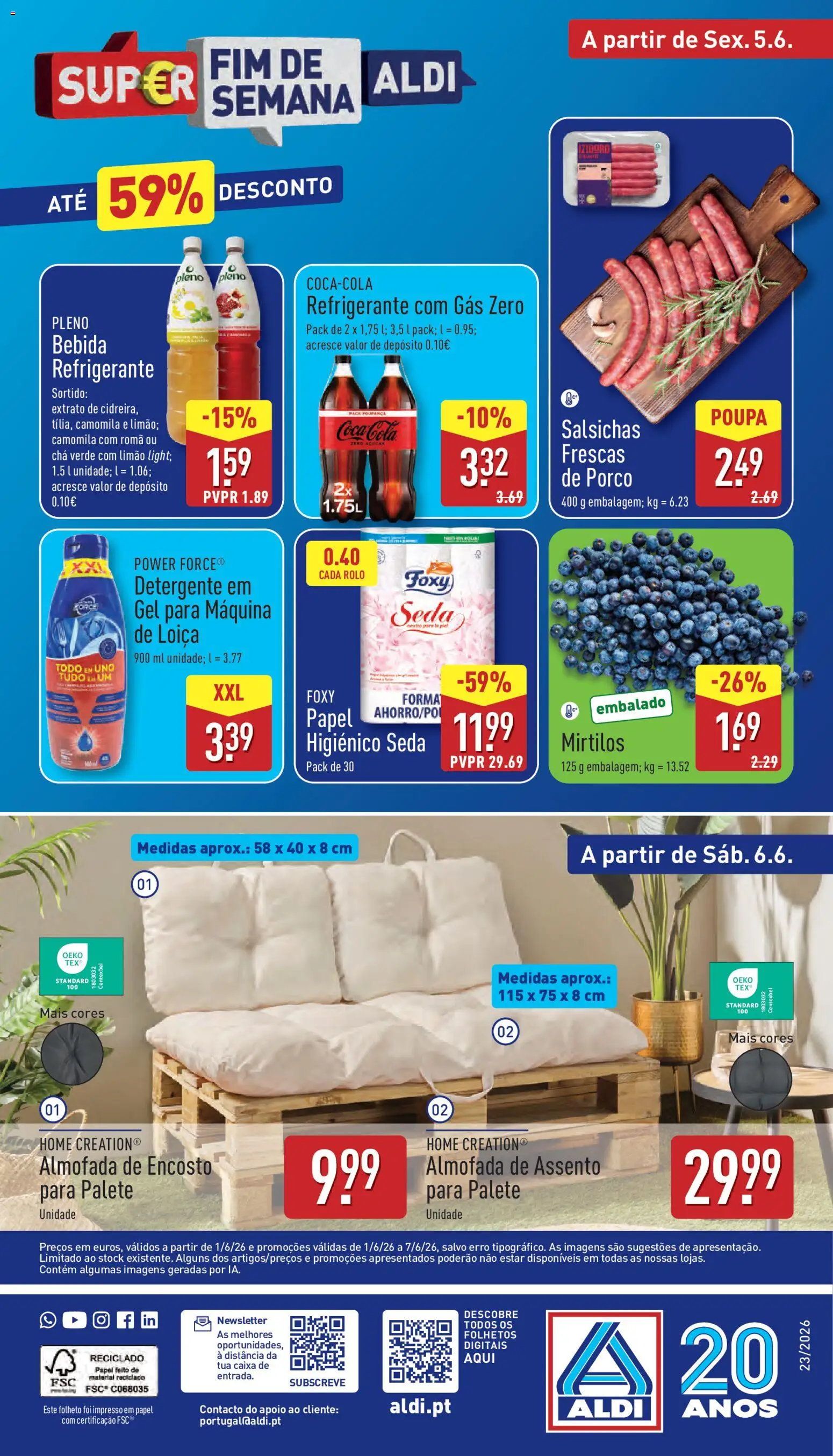 Aldi folheto | 01/06/2026 |  🎉 Como obter um desconto limitado? Poupe ainda hoje! | Portugal
