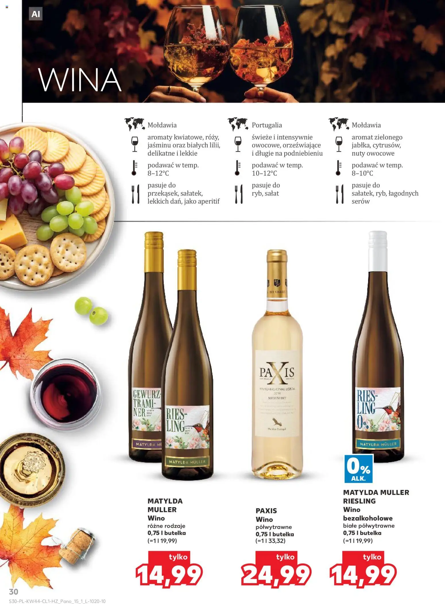 Kaufland Polsko leták - Barek od 29.10.2026 | Strana: 30 | Produkty: Salát, Riesling