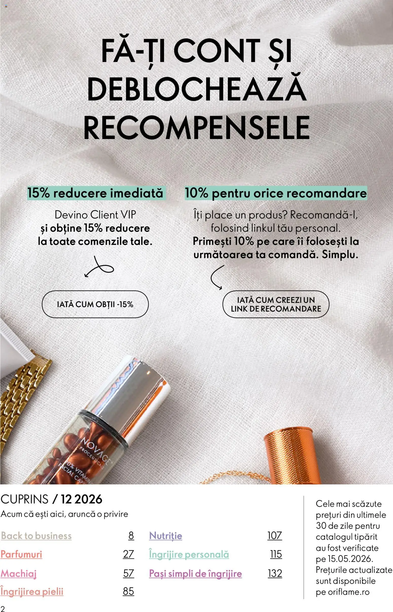 Noul catalog Oriflame – valabil de la 19.08.2026 | Pagină: 2 | Produse: Machiaj