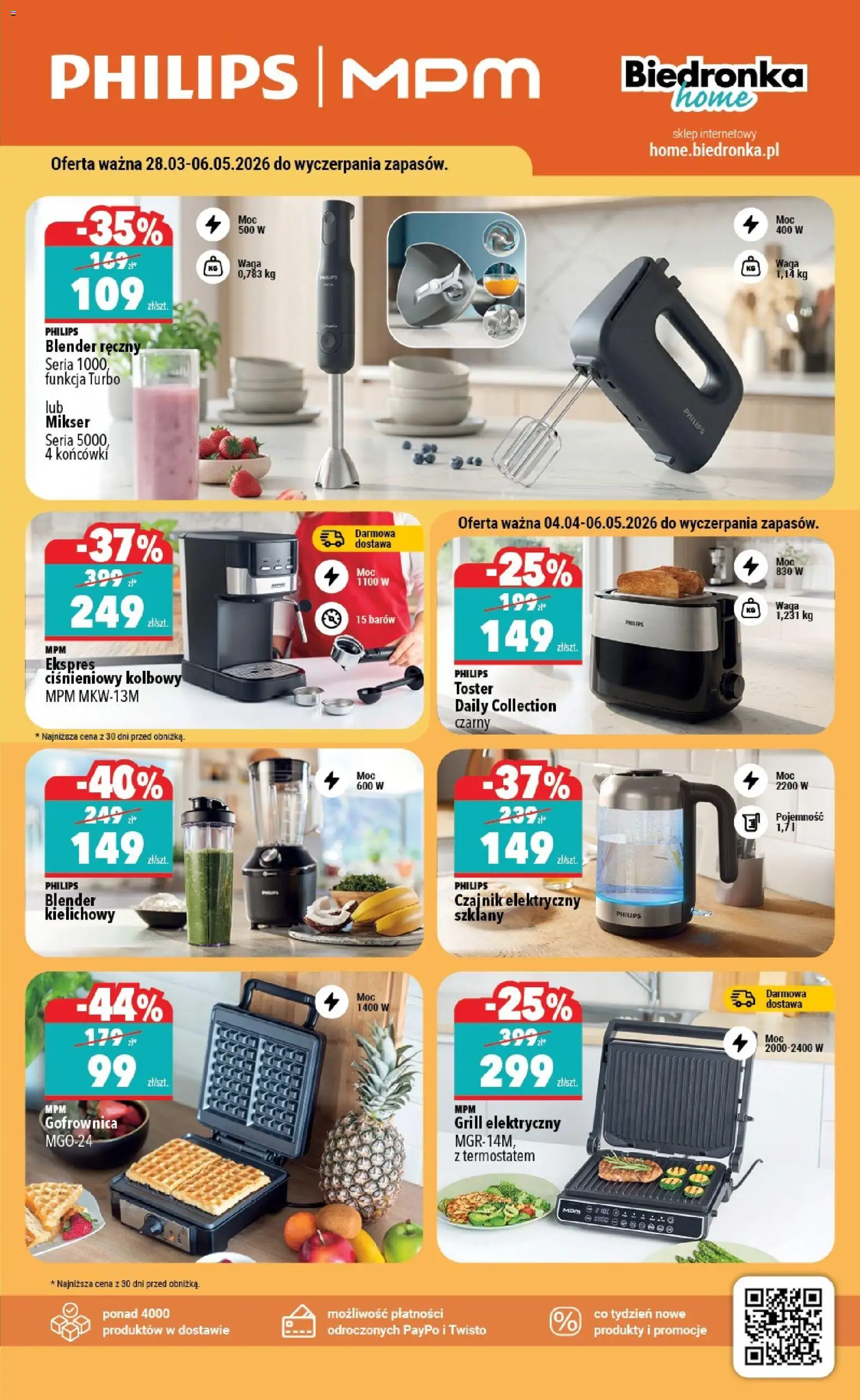 Biedronka gazetka - Home od 11.04.2026 | Strona: 3 | Produkty: Blender ręczny, Waga, Czajnik, Blender kielichowy