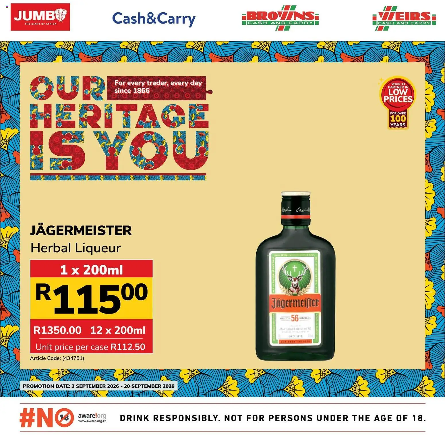 New Jumbo catalogue – valid from 03/09/2026 | Page: 7 | Products: Jägermeister, Case