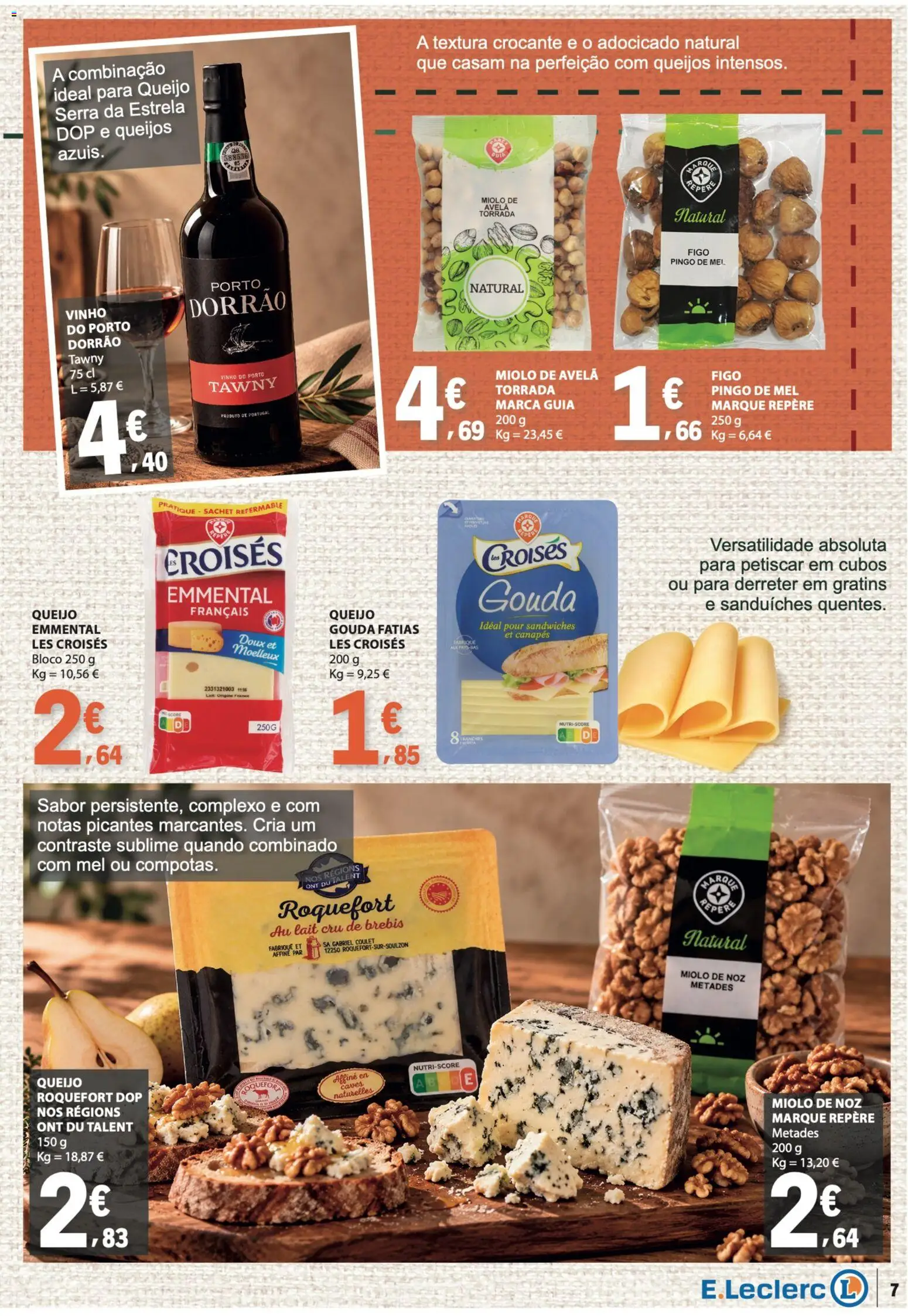 E.Leclerc folheto da Nossa Marca │ válido de 01/11/2026 | Página: 7 | Produtos: Vinho do Porto, Queijo, Vinho, Mel