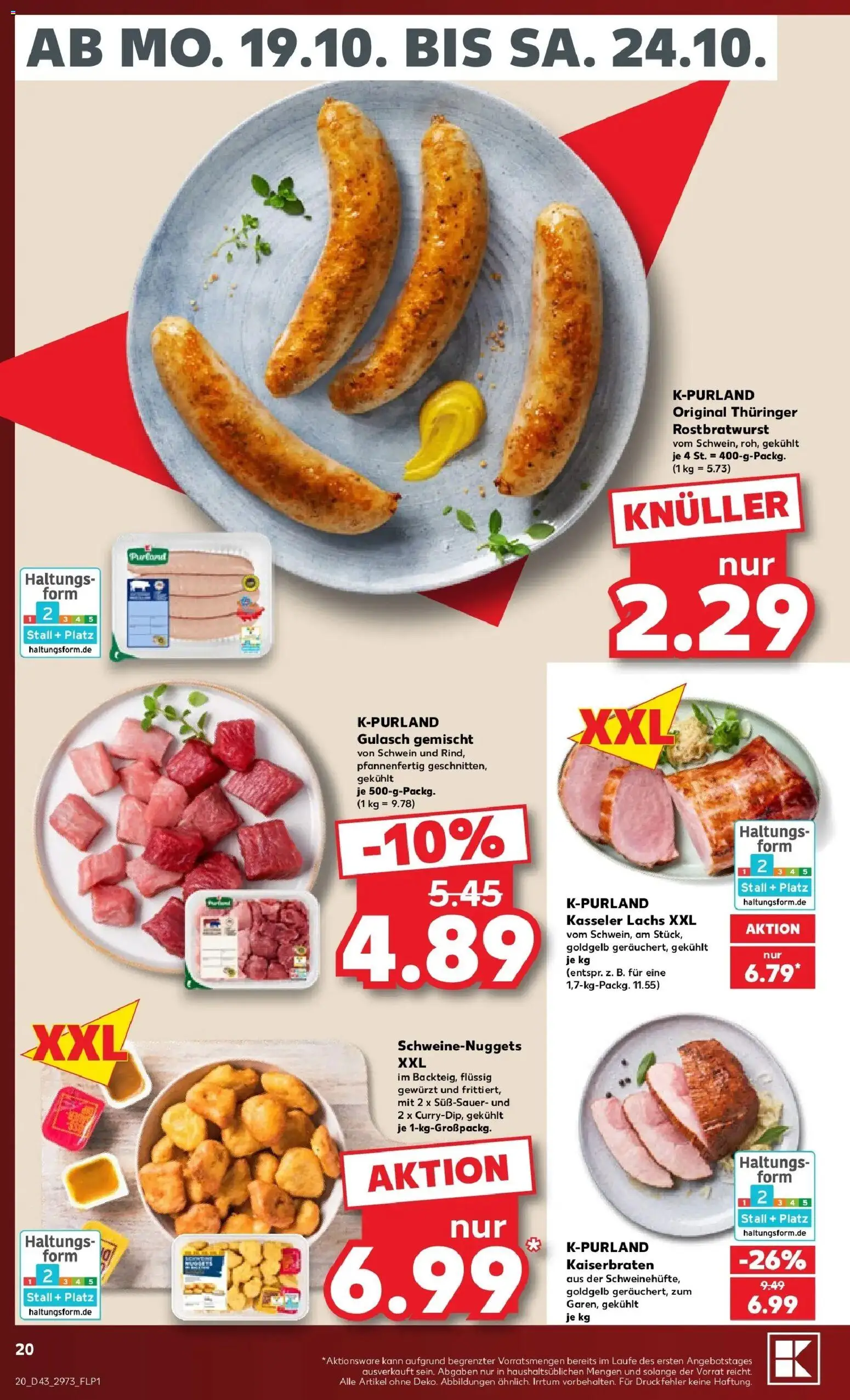 Prospekt Kaufland ab 19.10.2026 » Angebote Online zum Blättern | Seite: 24 | Produkte: Lachs, Gulasch