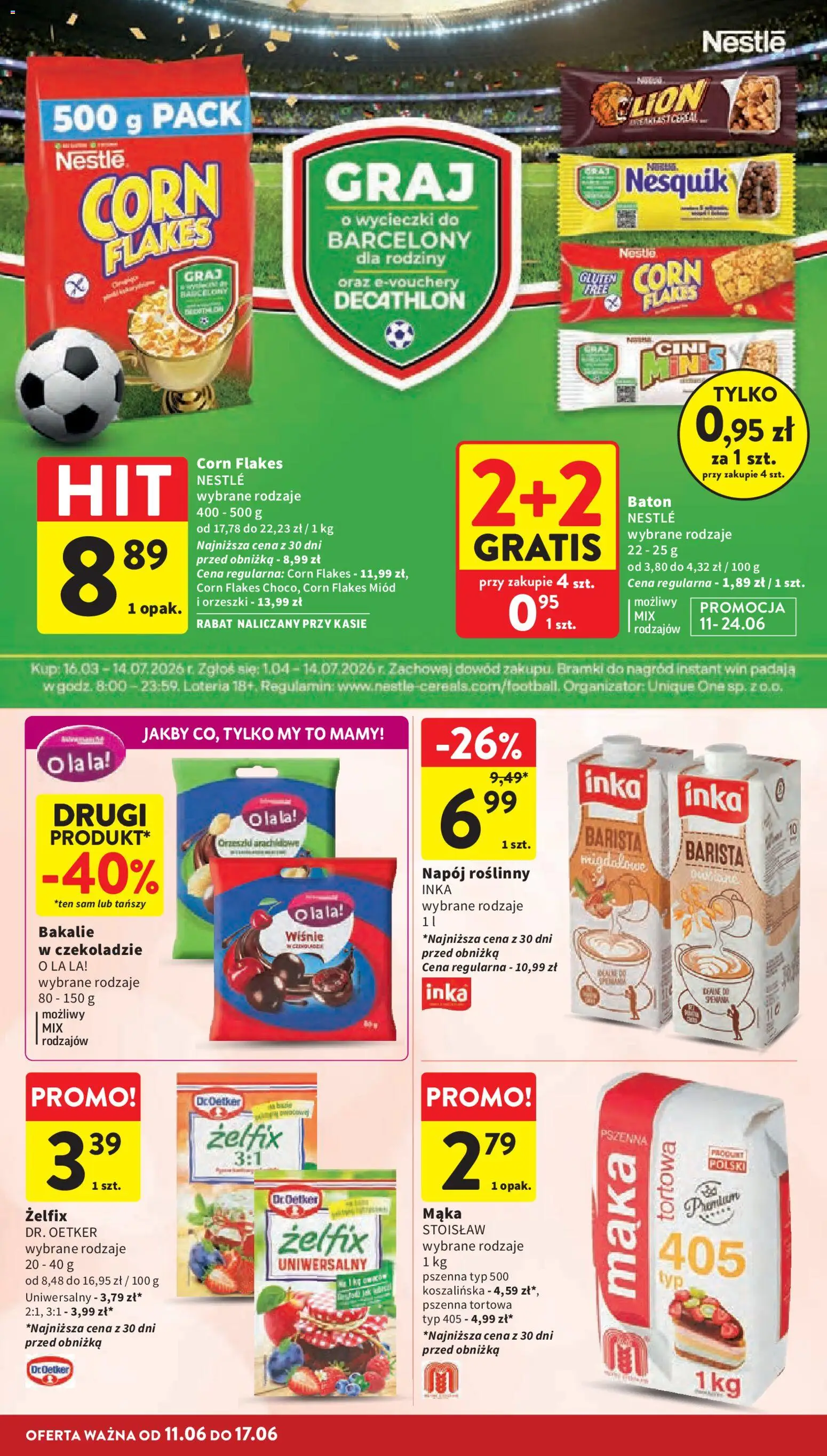 Intermarche gazetka od 11.06.2026 | Strona: 36 | Produkty: Miód, Wiśnie, Baton, Wiśnie w czekoladzie