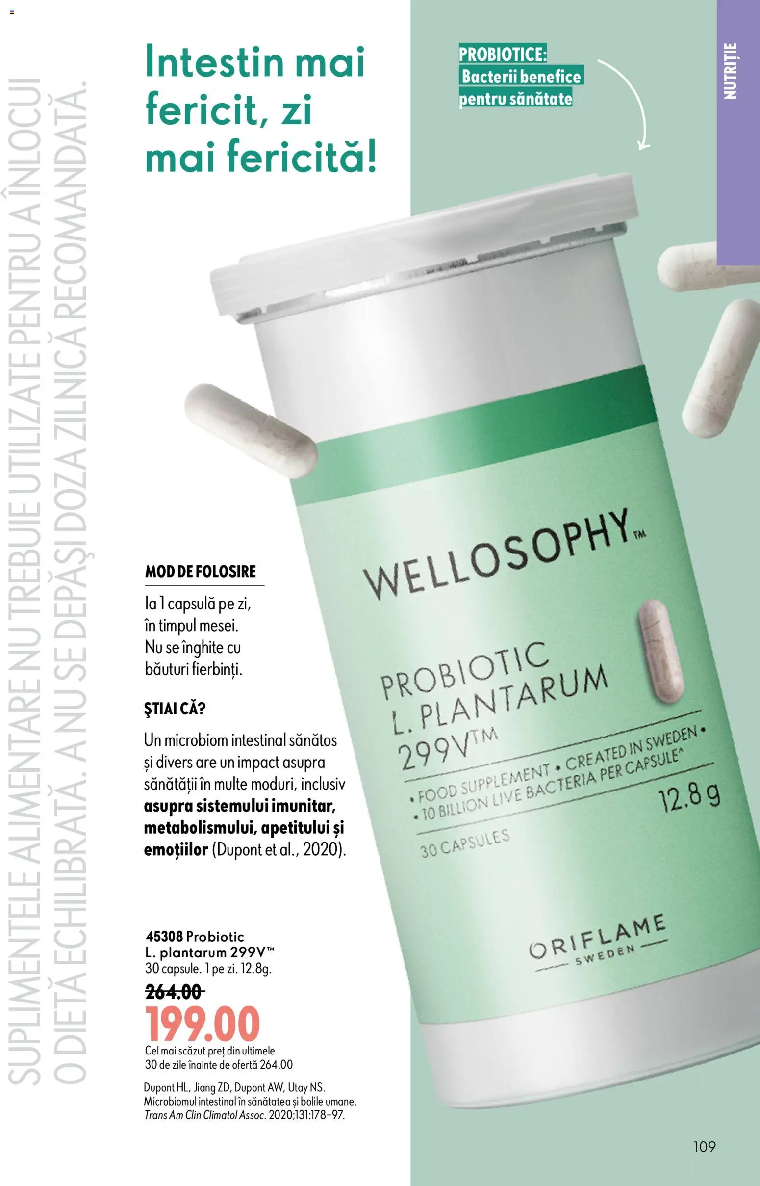 Noul catalog Oriflame – valabil de la 29.07.2026 | Pagină: 109 | Produse: Intestin, Impact