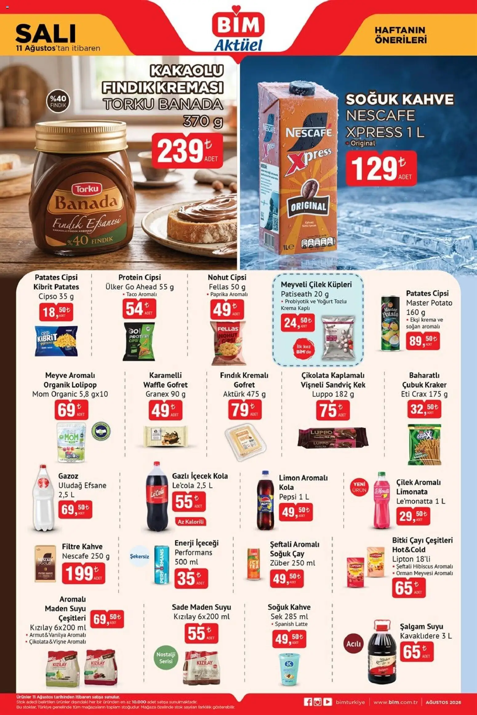 BİM - Katalog Salı - 11 Ağustos 2026 tarihinden itibaren geçerlidir | Sayfa: 2