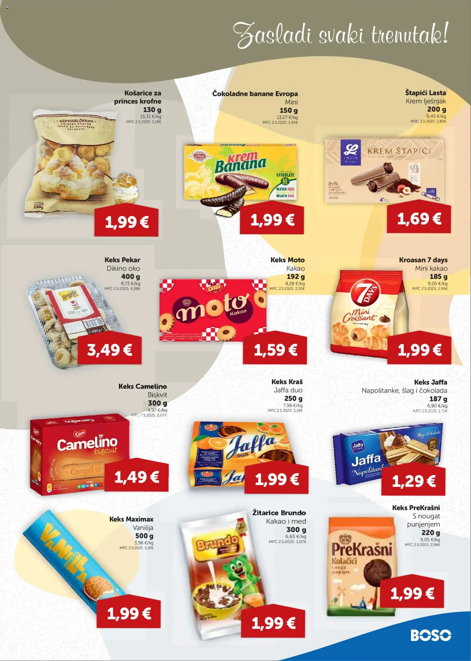 Boso katalog | vrijedi od 18.06.2026 | Stranica: 7 | Proizvodi: Keks, Lješnjak, Kakao, Šlag