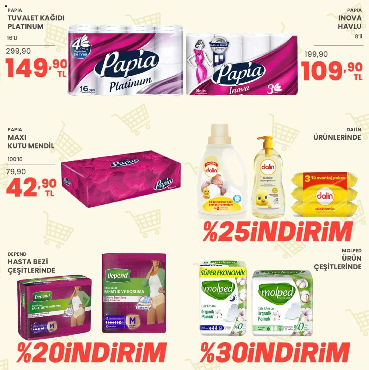 Sarıyer Katalog - 22.05.2026 tarihinden itibaren geçerlidir | Sayfa: 30 | Ürünler: Kutu, Çamaşır deterjanı, Koku, Tuvalet kağıdı