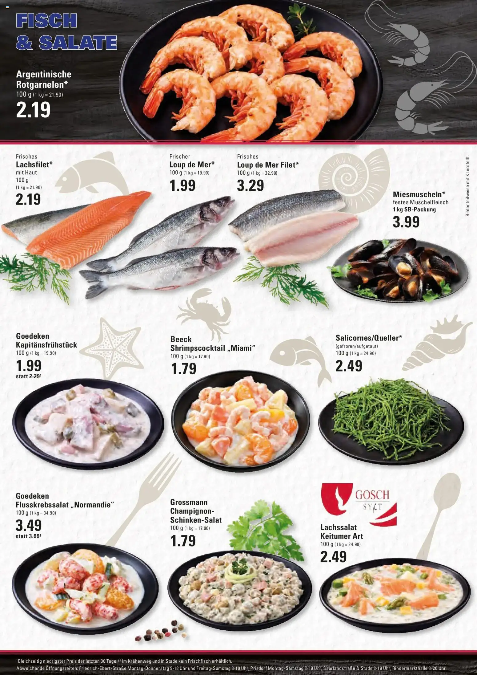 Edeka Prospekt Hamburg (ab 28.09.2026) » Angebote Online | Seite: 6 | Produkte: Fisch, Bilder, Uhr