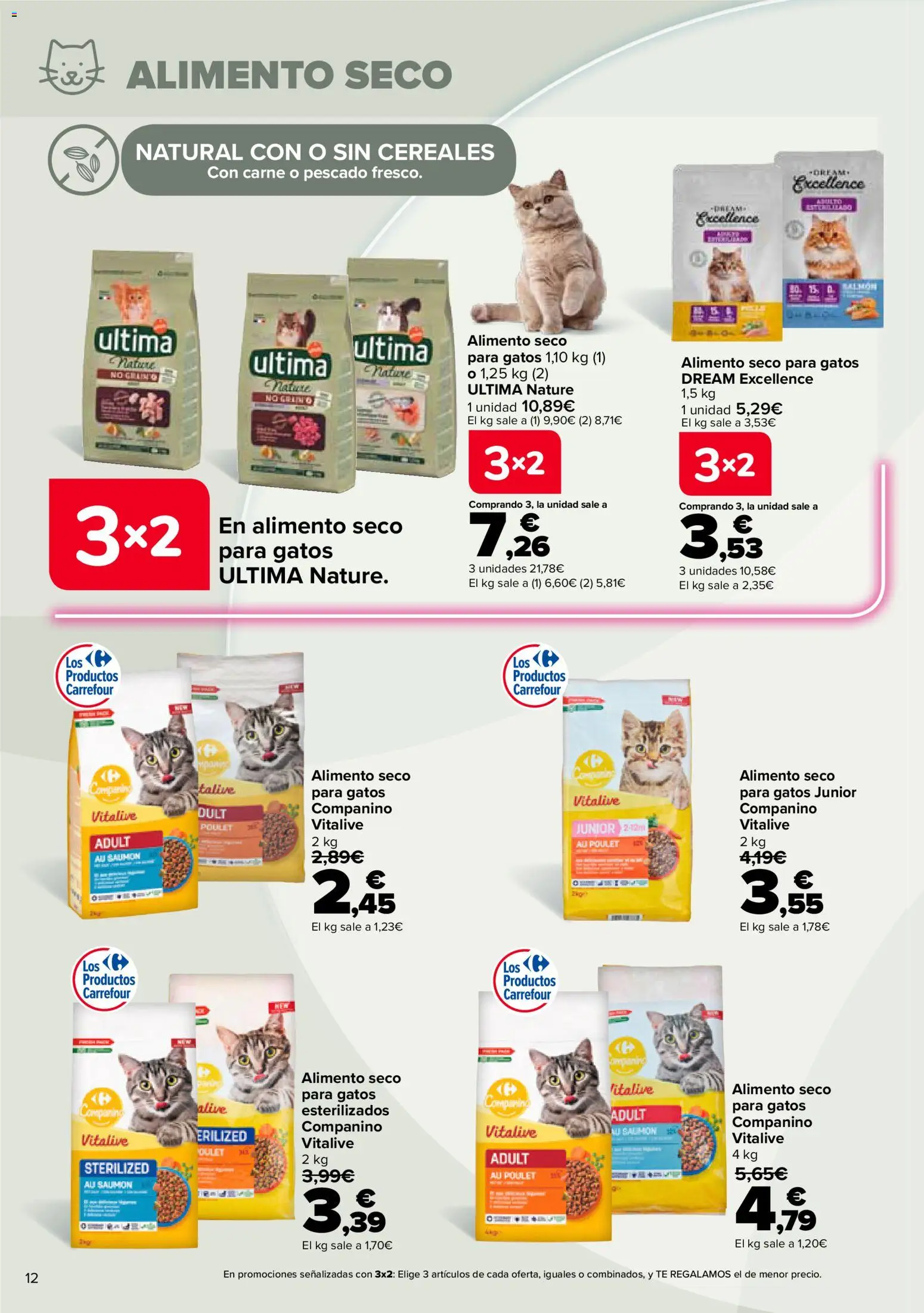 Carrefour Mascotas │ válido desde el 25/06/2026 | Página: 12 | Productos: Pescado, Cereales, Té