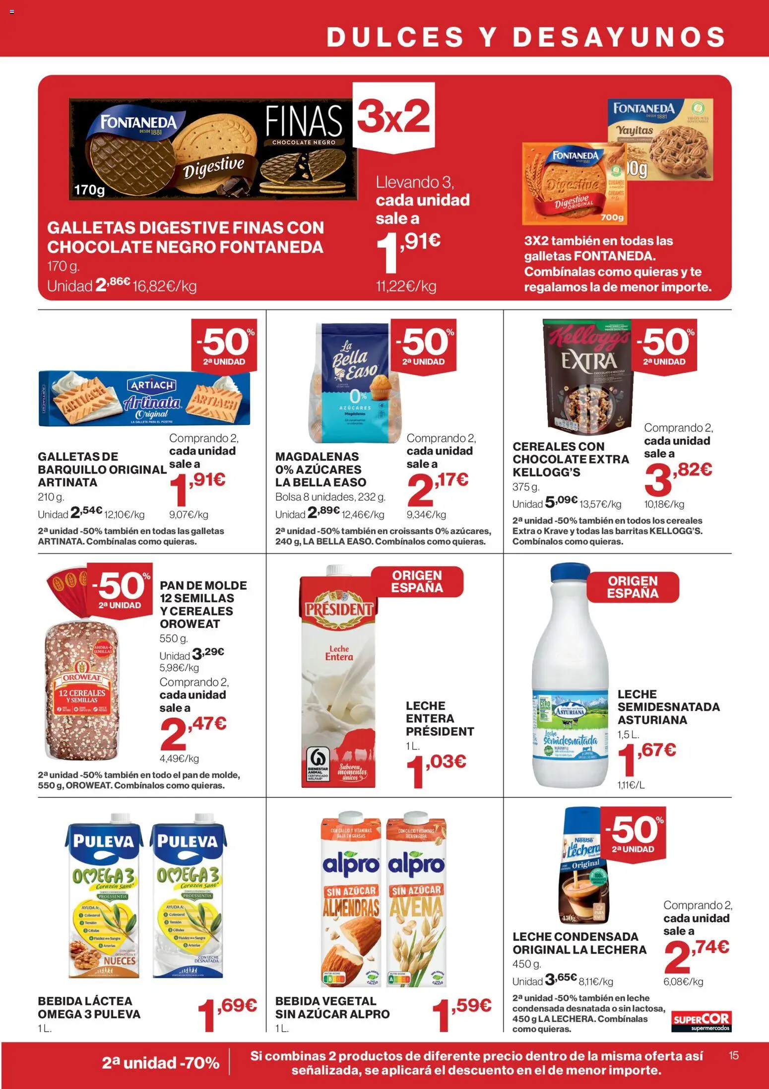 Supercor folleto │ válido desde el 18.06.2026 | Página: 15 | Productos: Pan, Chocolate, Galletas, Pan de molde
