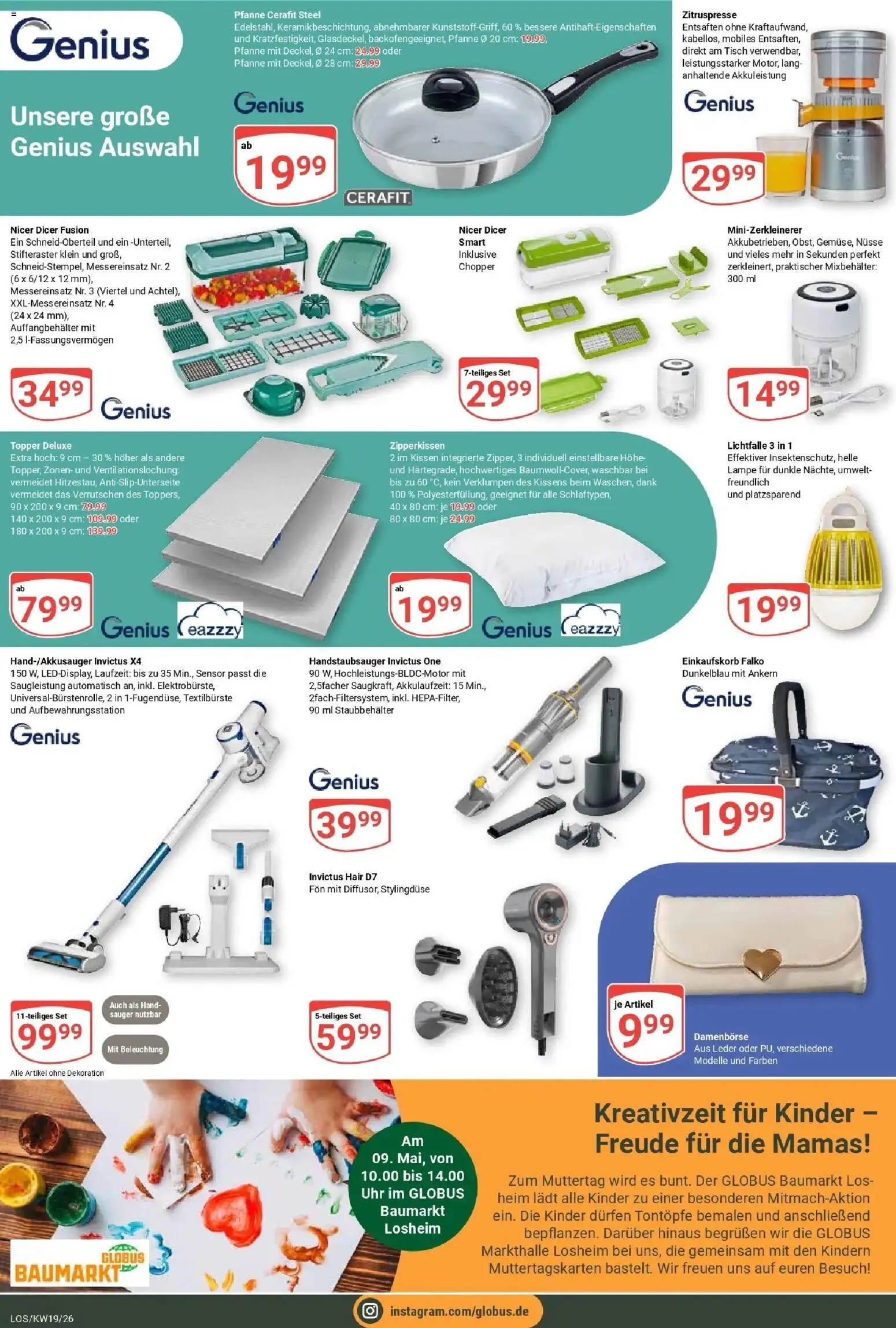 Globus Prospekt Losheim Am See	 – gültig ab 04.05.2026 | Seite: 26 | Produkte: Kissen, Topper, Lampe, Uhr