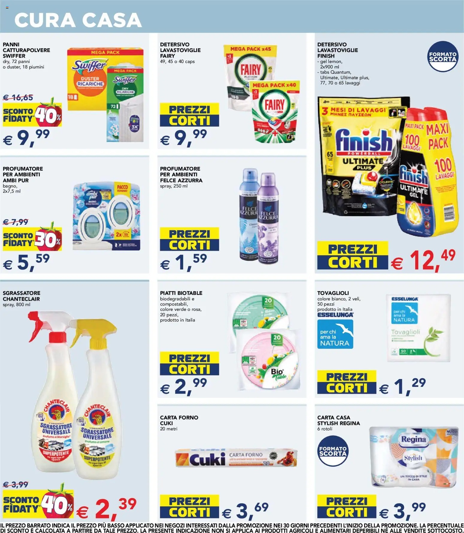 Volantino Esselunga S del 02/07/2026 | Pagina: 17 | Prodotti: Sgrassatore, Lavastoviglie, Forno, Carta forno