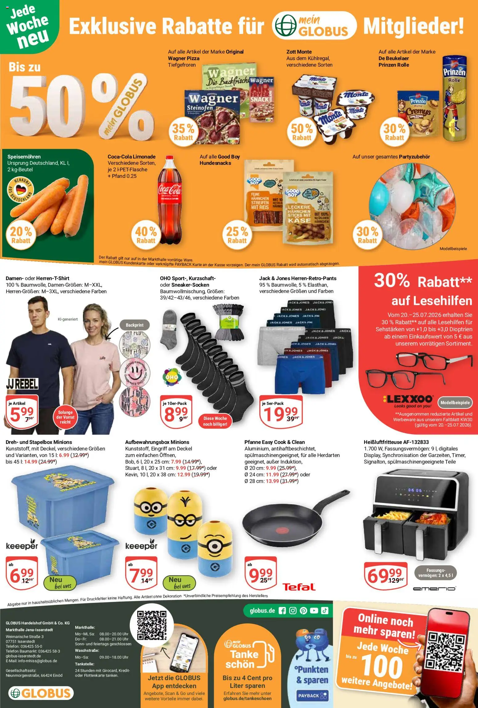 Globus Prospekt – gültig ab 20.07.2026 | Seite: 29 | Produkte: Hahnchen, Coca cola, Cola, Wagner pizza