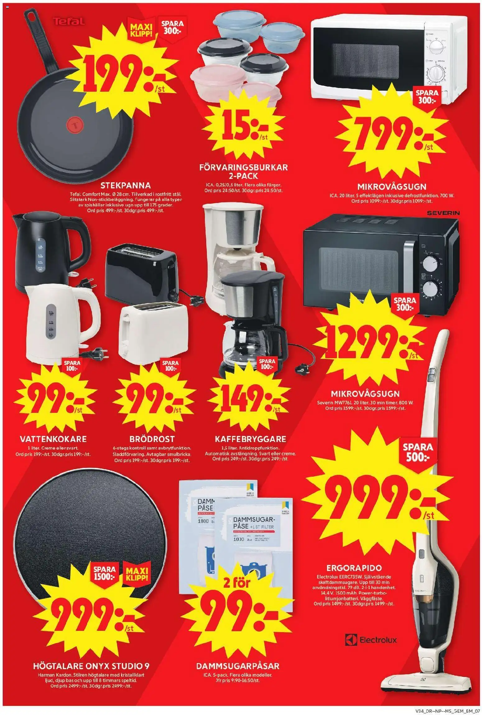 ICA Maxi reklamblad aktuell från 17/08/2026 | Sida: 10 | Produkter: Kaffebryggare, Gem, Ugn, Stekpanna
