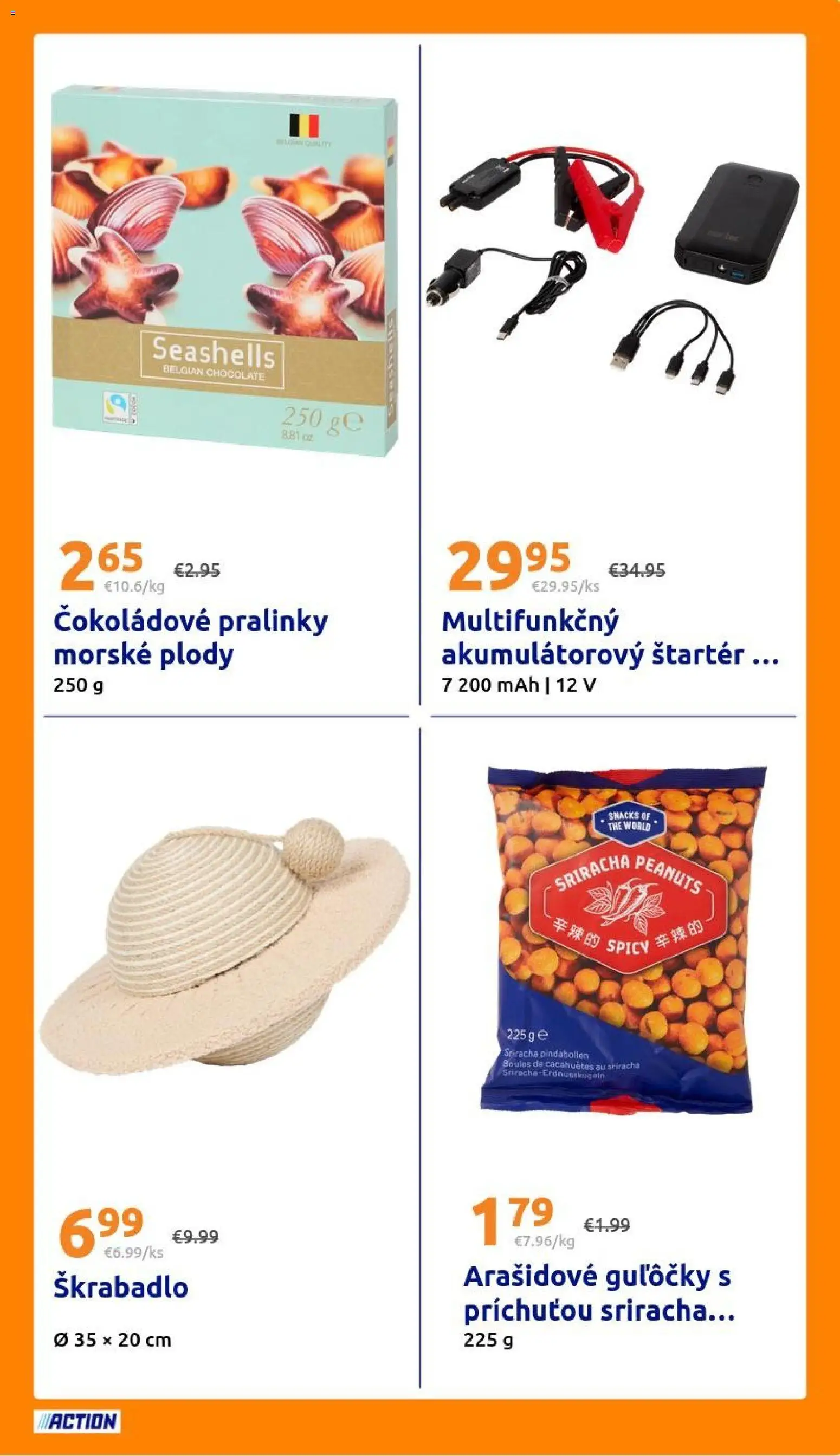Nové Action akcie – leták je platný od 07.10.2026 | Strana: 23 | Produkty: Škrabadlo, Morské plody