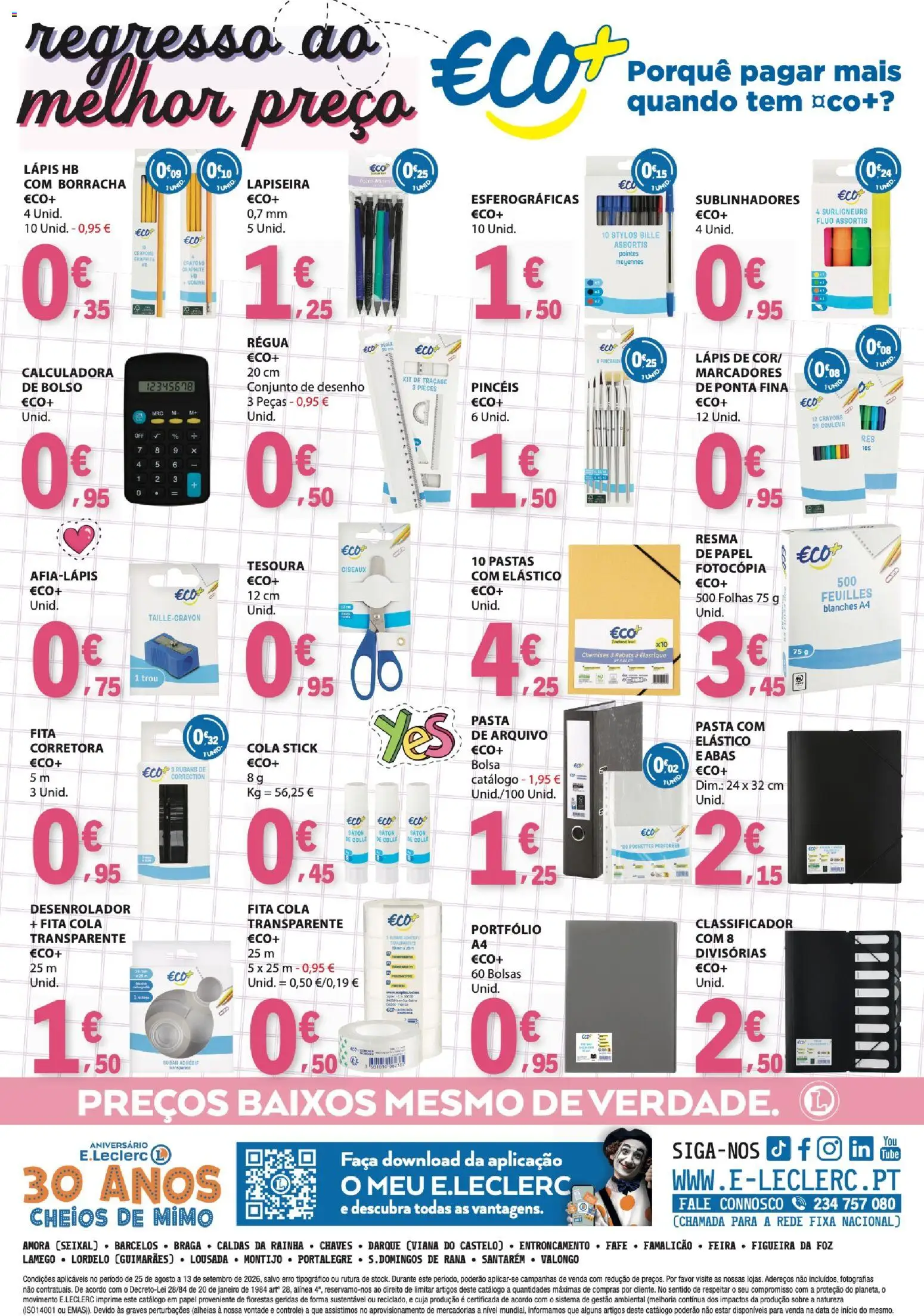 E.Leclerc - Folheto Regresso Às Aulas 2 │ válido de 25/08/2026 | Página: 24 | Produtos: Faca, Bolsa, Calculadora