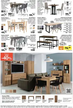Sconto nábytok leták platný od 22.04.2026 | Strana: 8 | Produkty: Stoličky, Skriňa, Jedálenský stôl, Stôl