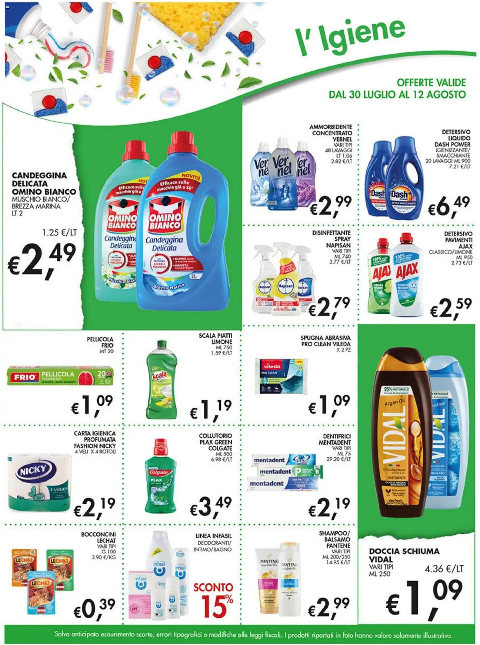 Volantino Coal del 30/07/2026 | Pagina: 13 | Prodotti: Carta igienica, Candeggina, Scala, Doccia