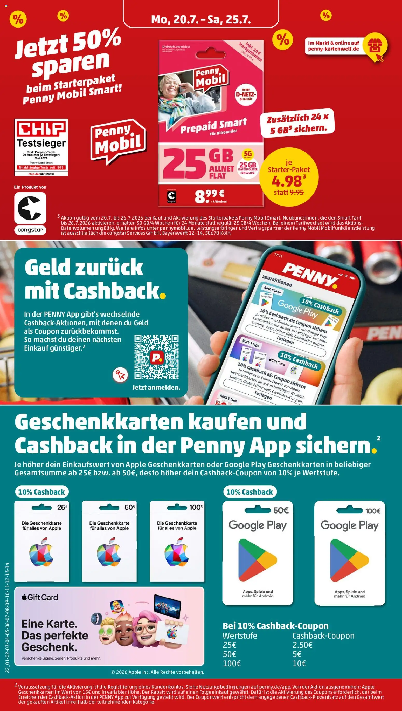 Penny Prospekt – gültig ab 20.07.2026 | Seite: 24 | Produkte: Apple