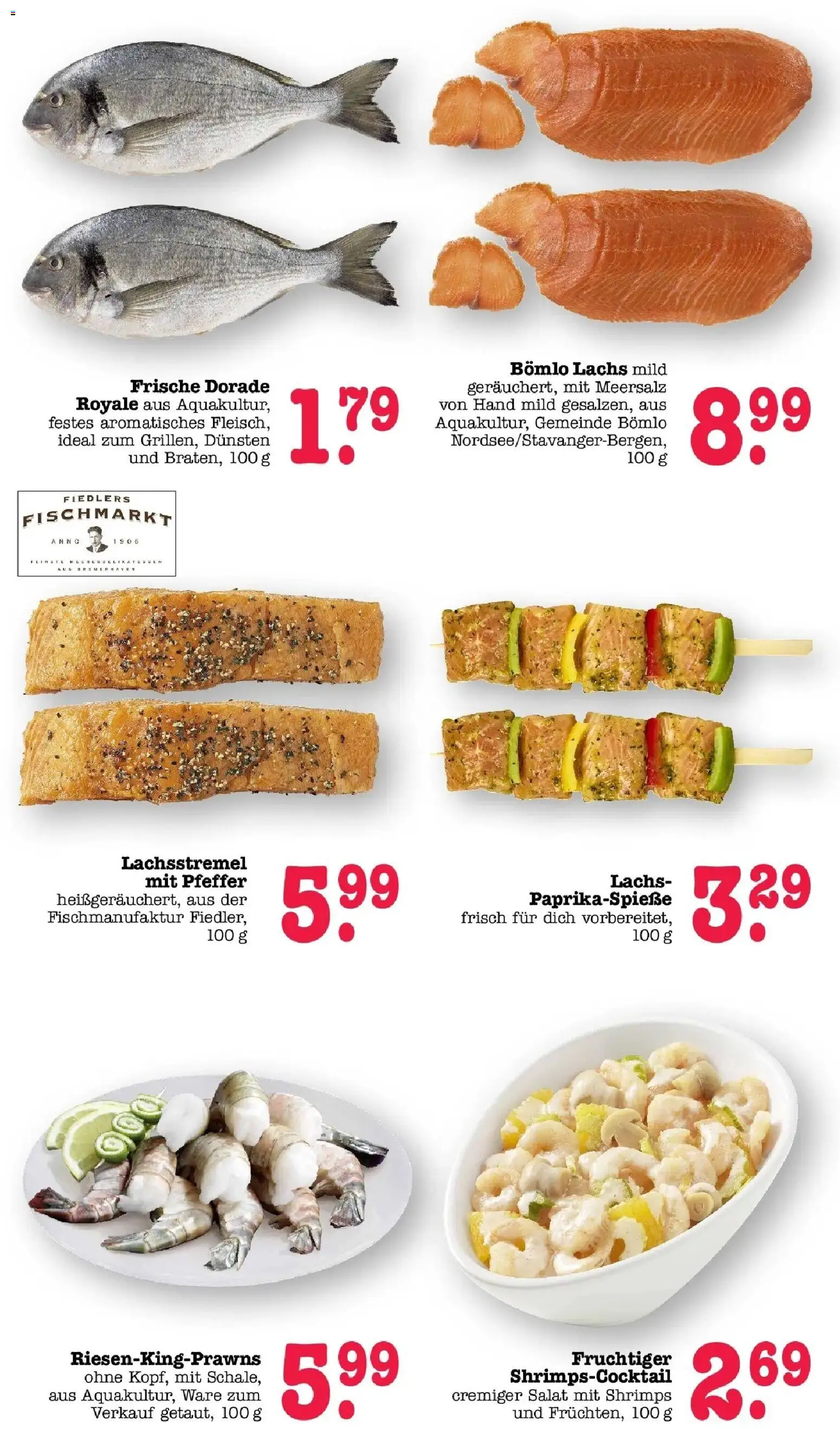 Edeka Prospekt Bühlertal (ab 19.10.2026) » Angebote Online | Seite: 22 | Produkte: Dorade, Lachs, Pfeffer, Salat