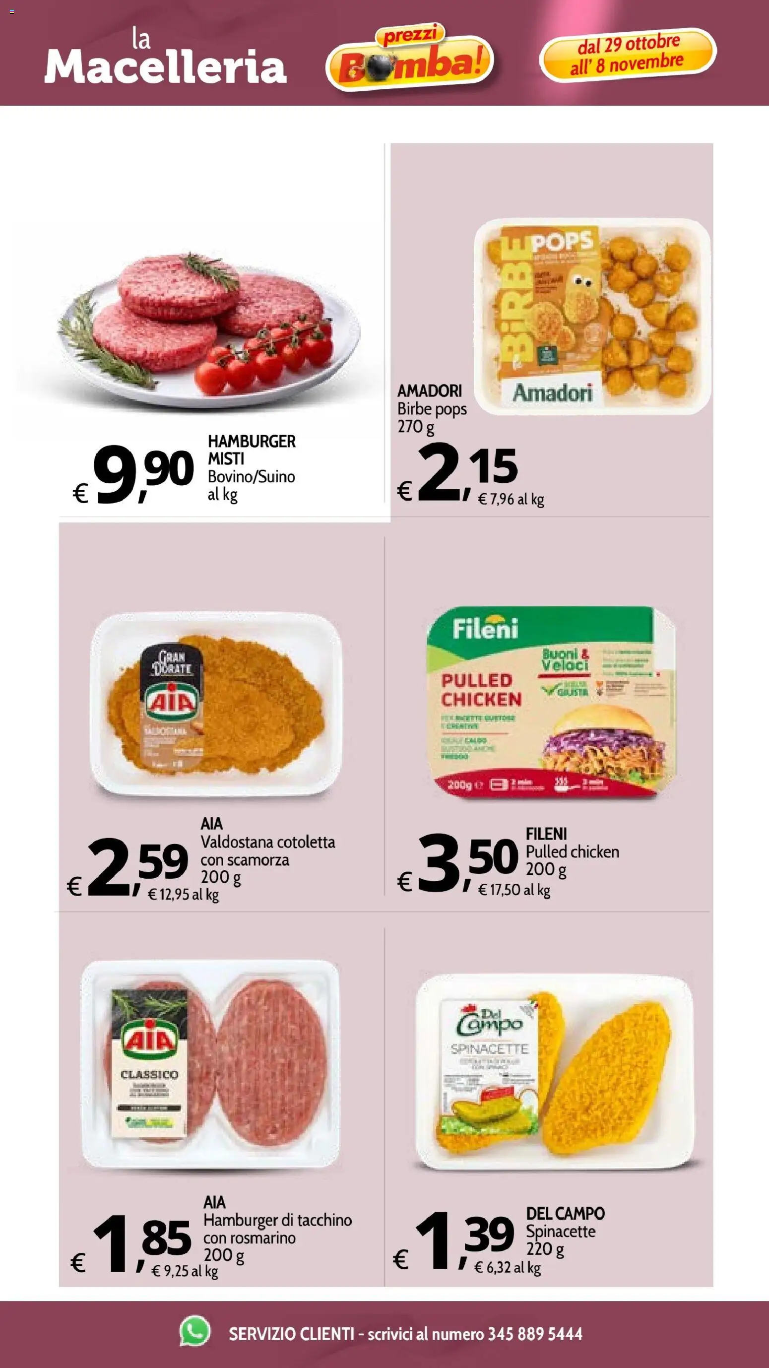 Volantino Primo Prezzo del 29/10/2026 | Pagina: 38 | Prodotti: Rosmarino, Tacchino, Hamburger