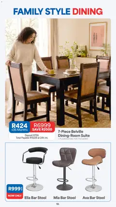 OK Furniture specials catalogue – valid from 07/09/2026 | Page: 10 | Products: Stool, Bar stool