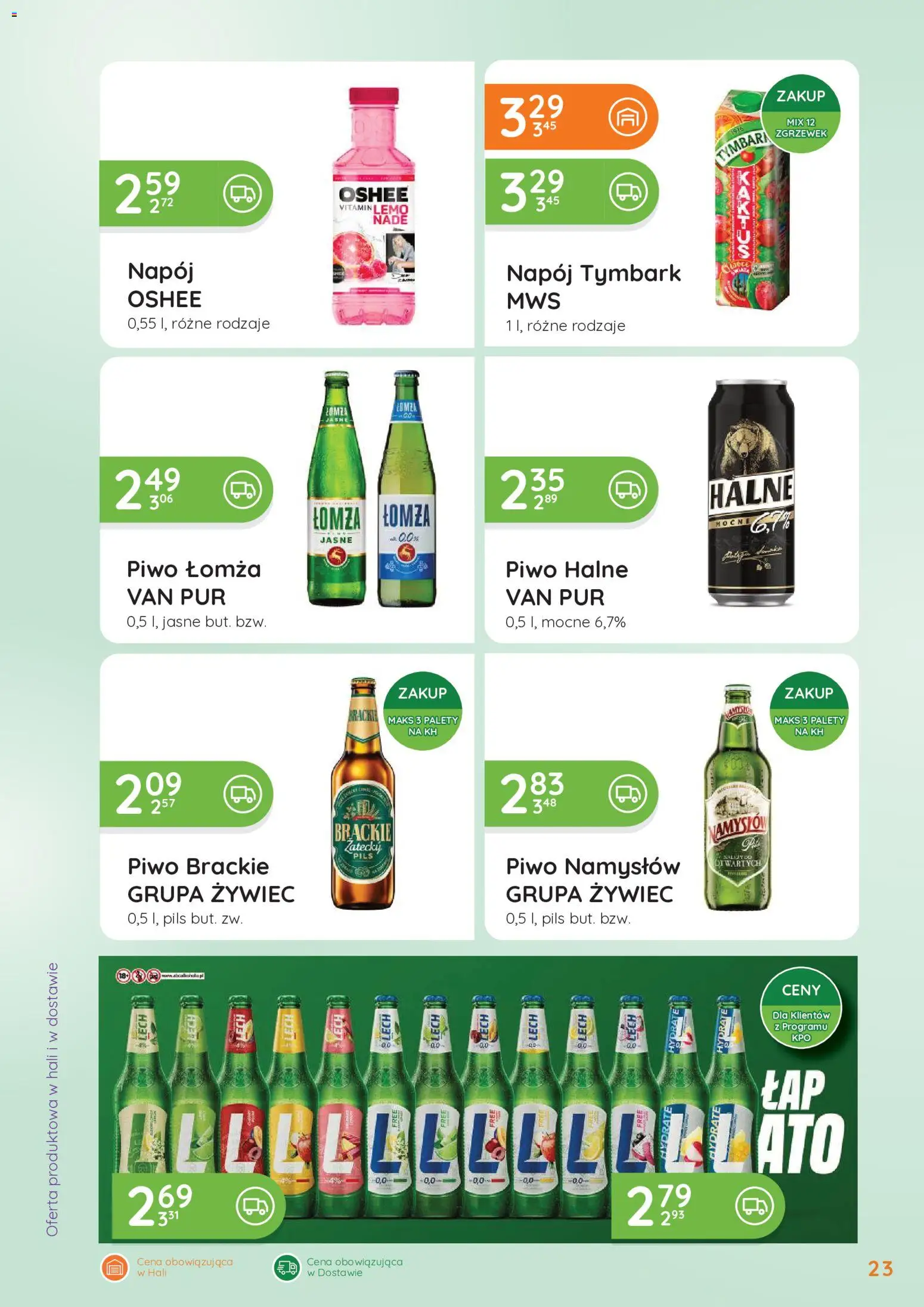Eurocash gazetka - Oferta Handlowa od 04.05.2026 | Strona: 23 | Produkty: Piwo, Piwo Namysłów, Owoce