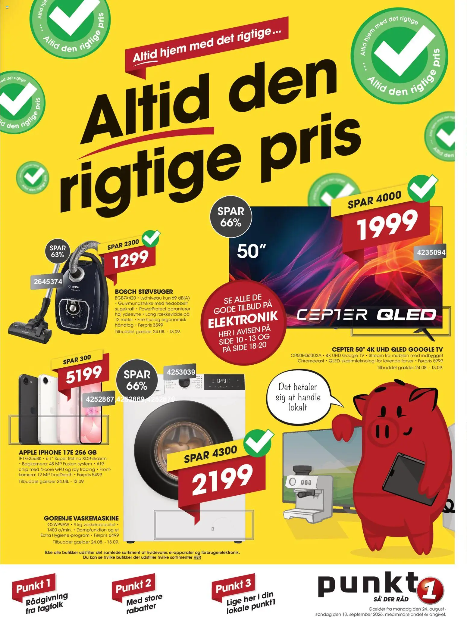 Punkt1 tilbudsavis – gyldig fra 24/08/2026 | Side: 1