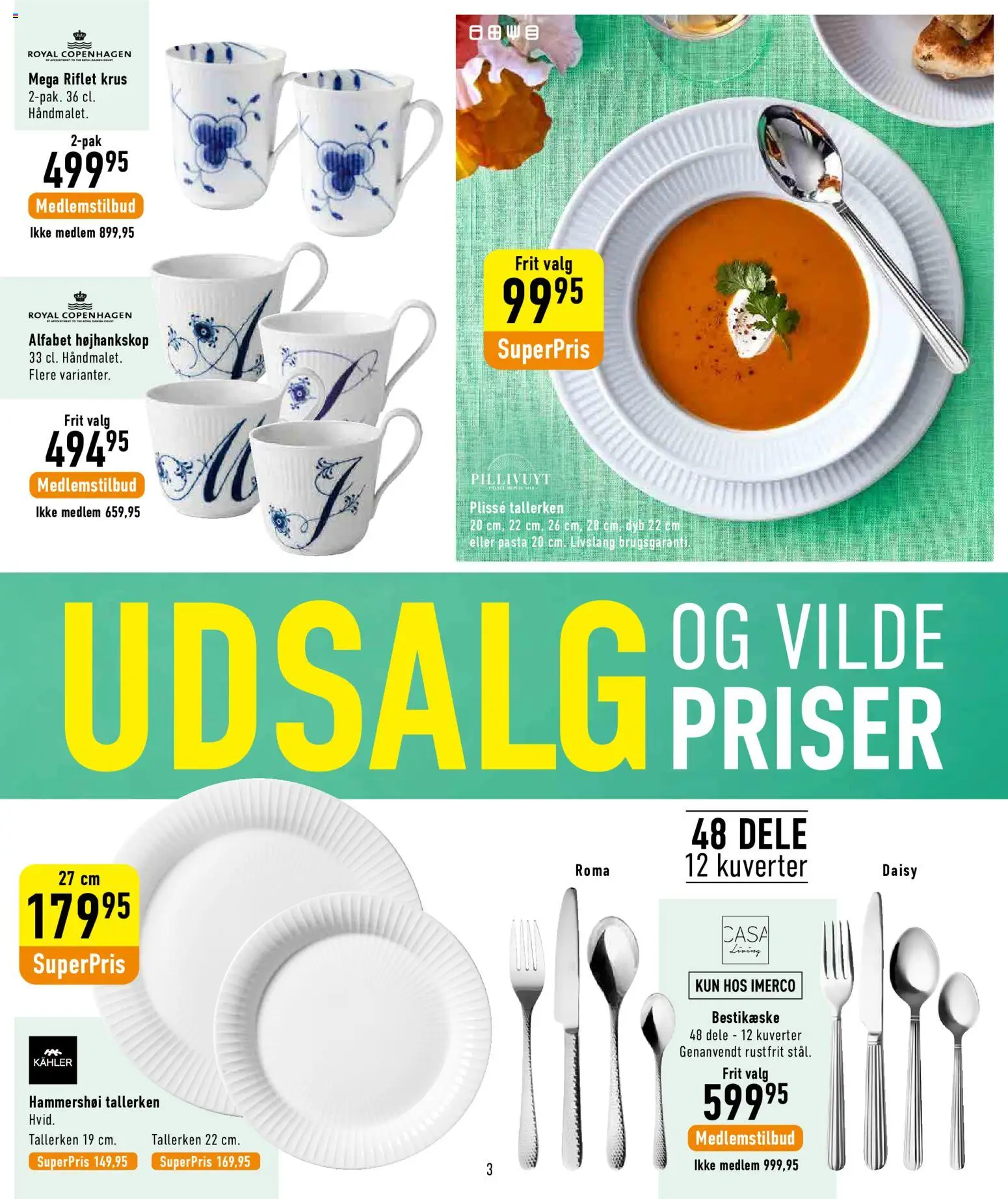 Imerco tilbudsavis – gyldig fra 29.05.2026 | Side: 3 | Produkter: Pasta