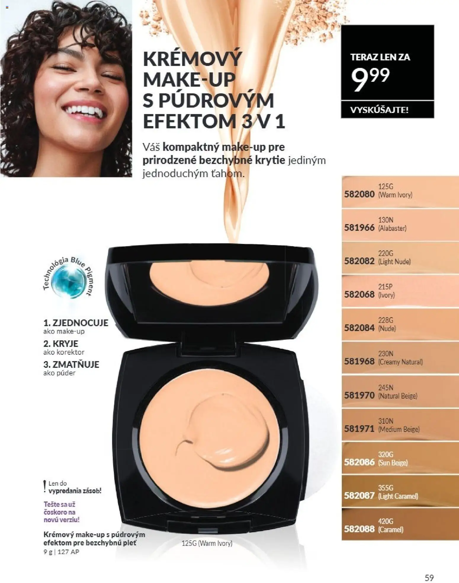 Nové Avon akcie – leták je platný od 01.07.2026 | Strana: 59 | Produkty: Korektor, Púder