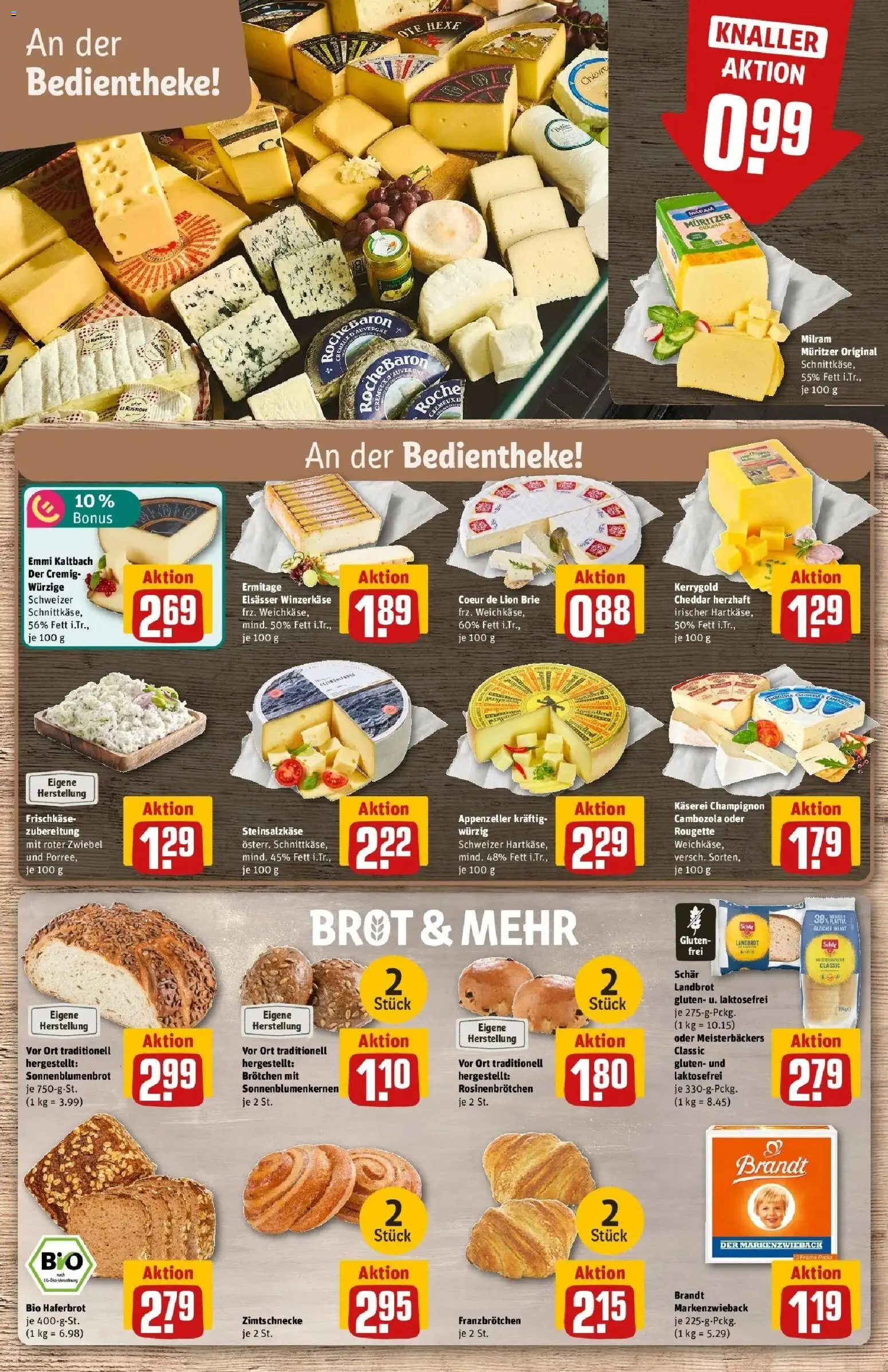 REWE Prospekt ab 28.09.2026 zum Blättern » Angebote | Seite: 17 | Produkte: Milram, Brot, Frischkase