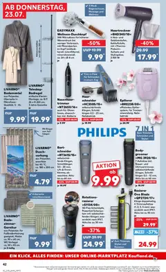 Kaufland Prospekt ab 23.07.2026 gültig | Seite: 42 | Produkte: Rasierer, Haartrockner, Batterie, Badregal