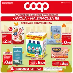 Anteprima del volantino COOP volantino Avola valido a partire dal 02/10/2026