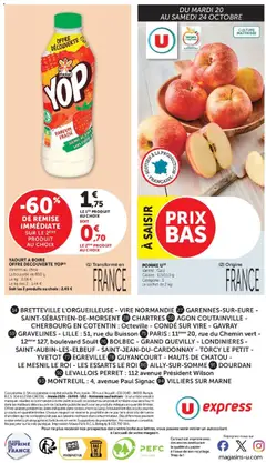 U Express - Prévisualisation de U Express catalogue valide à partir de 20/10/2026 | Page: 16 | Produits: Pomme, Yaourt à boire, Impression, Bouteille