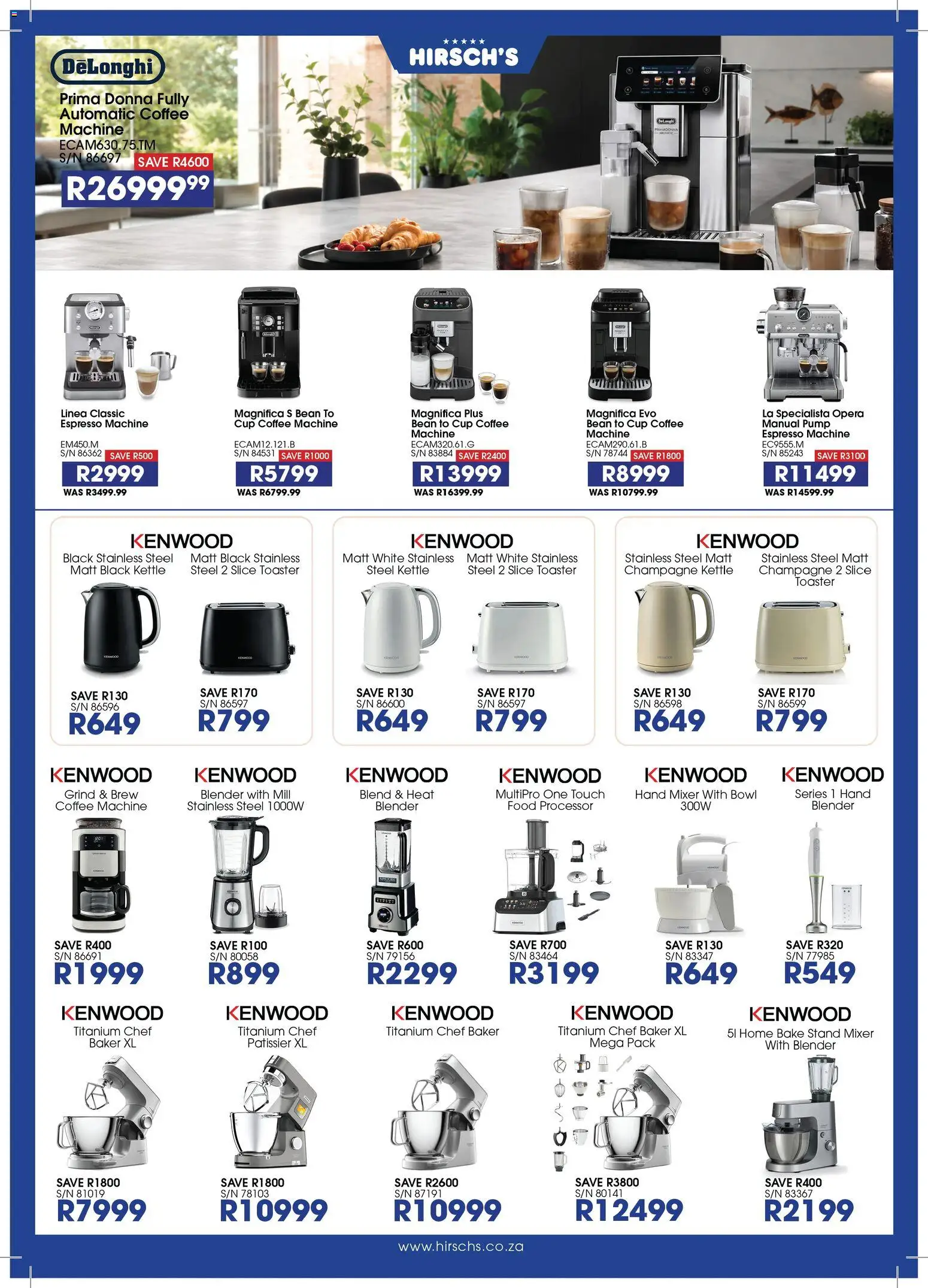 New Hirsch's catalogue – valid from 21/08/2026 | Page: 34 | Products: Bowl, Mixer, Food processor, Coffee