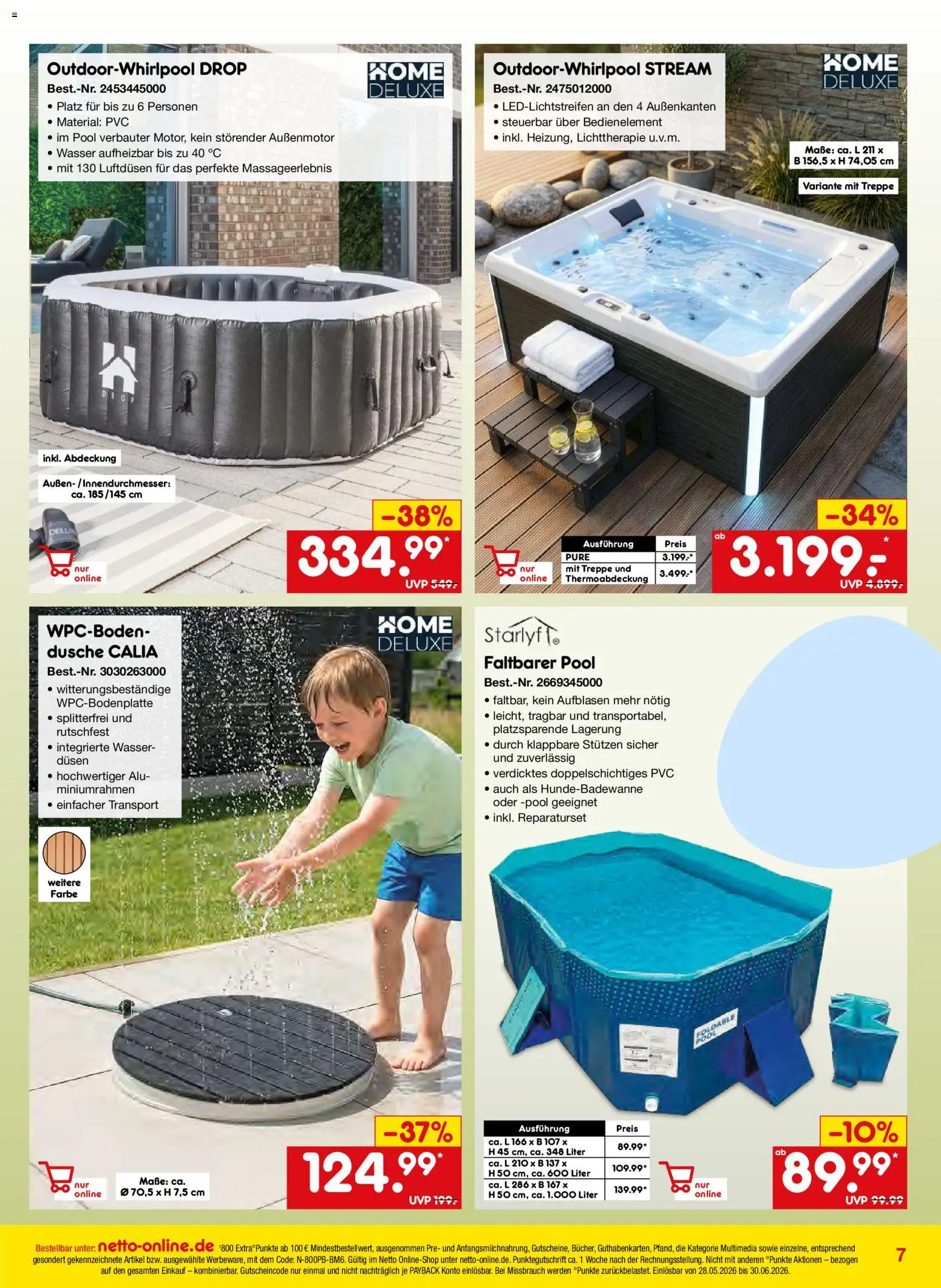Netto Marken-Discount Online-Angebote Juni – gültig ab 01.06.2026 | Seite: 7 | Produkte: Dusche, Wasser