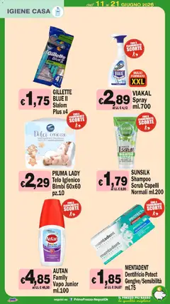 Anteprima del volantino Primo Prezzo volantino valido a partire dal 11.06.2026 | Pagina: 27 | Prodotti: Shampoo, Dentifricio, Scrub, Aloe vera