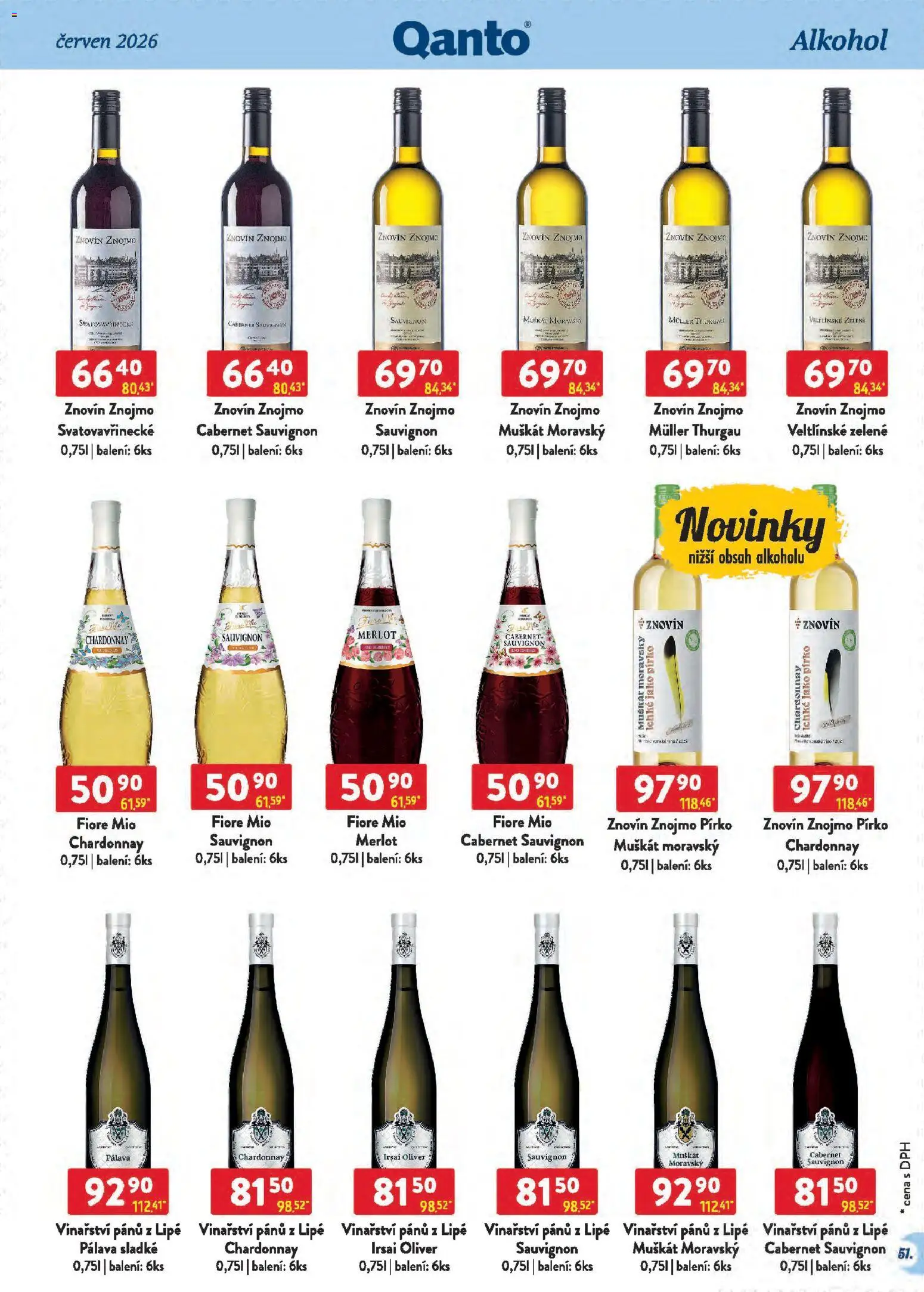 Astur & Qanto leták - Velkoobchod 06/2026 od 01.06.2026 | Strana: 51 | Produkty: Merlot, Cabernet Sauvignon