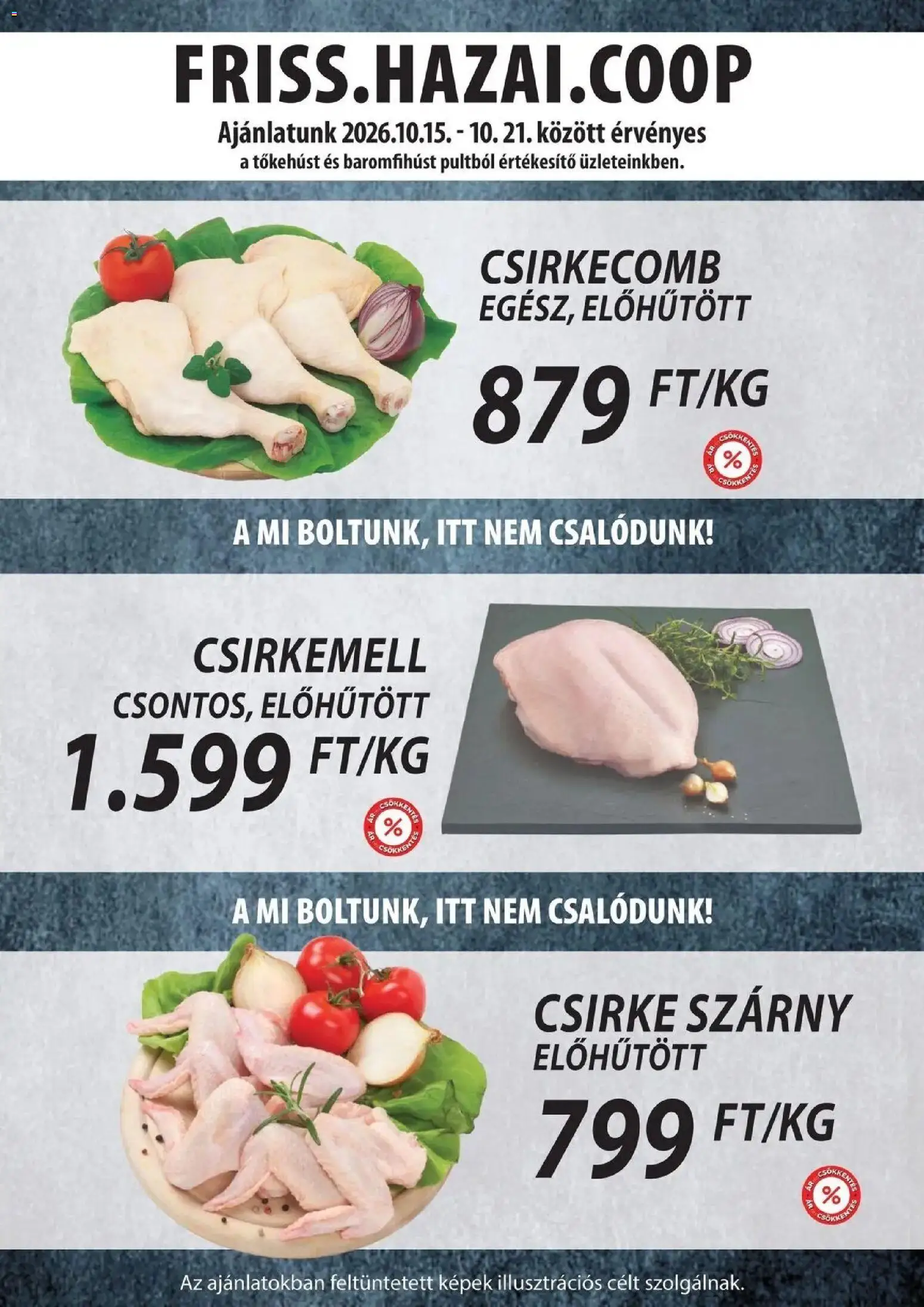 COOP Szolnok akciós újság Békésszentandrás - 2026.10.15. -tól/töl > akció, lapozható szórólap 🛍️ | Oldal: 3 | Termékek: Csirke, Csirkecomb, Csirkemell