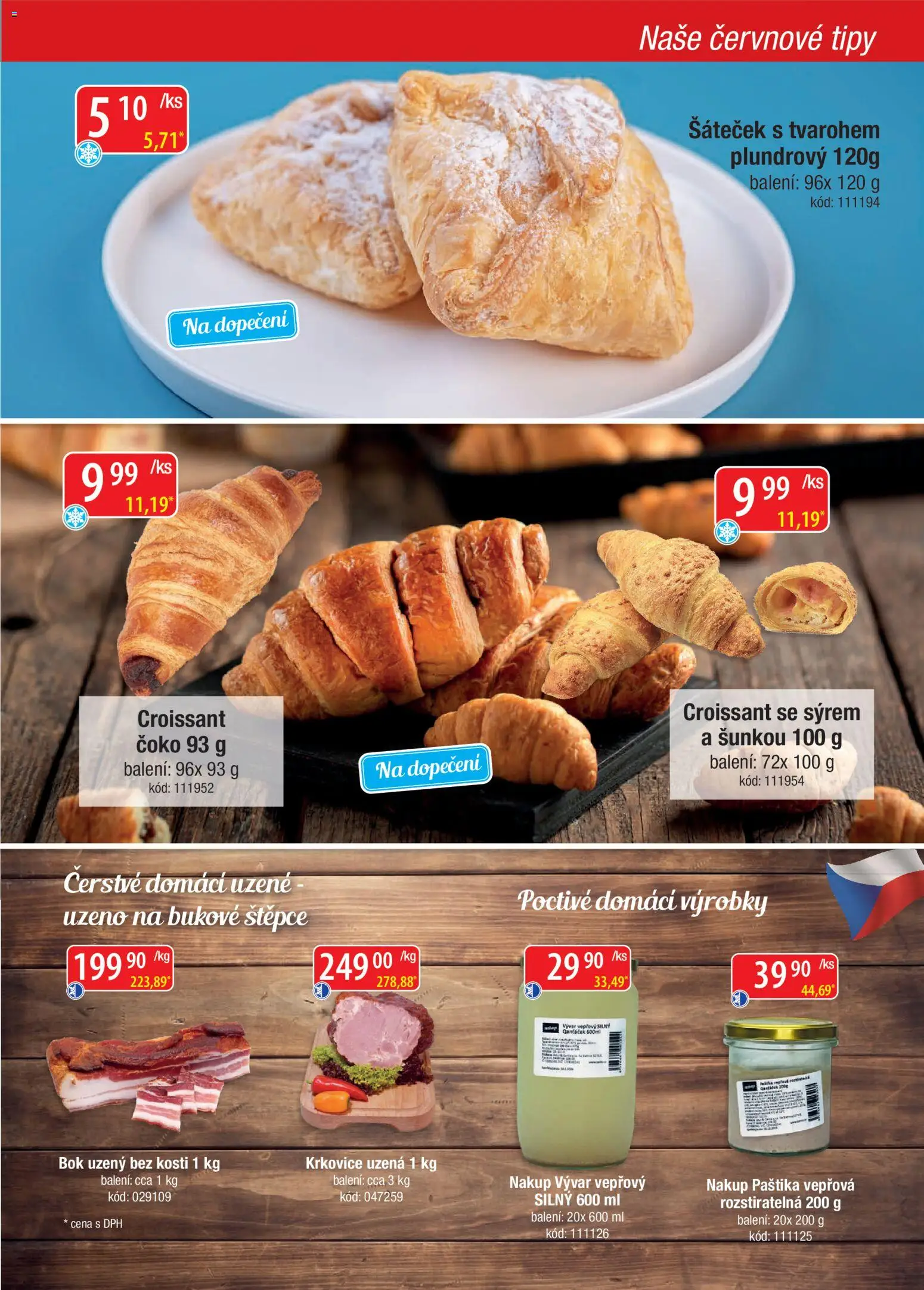 Astur & Qanto leták - Velkoobchod fresh 06/2026 od 01.06.2026 | Strana: 9 | Produkty: Vývar, Croissant, Krkovice, Paštika