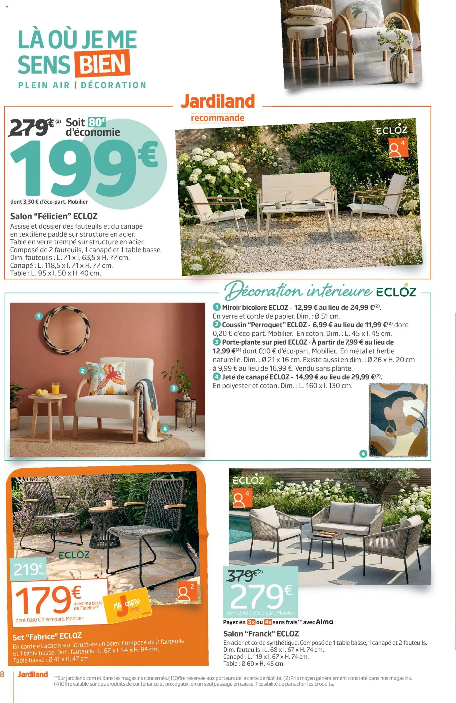{H1} | Page: 8 | Produits: Canapé, Table basse, Table, Miroir