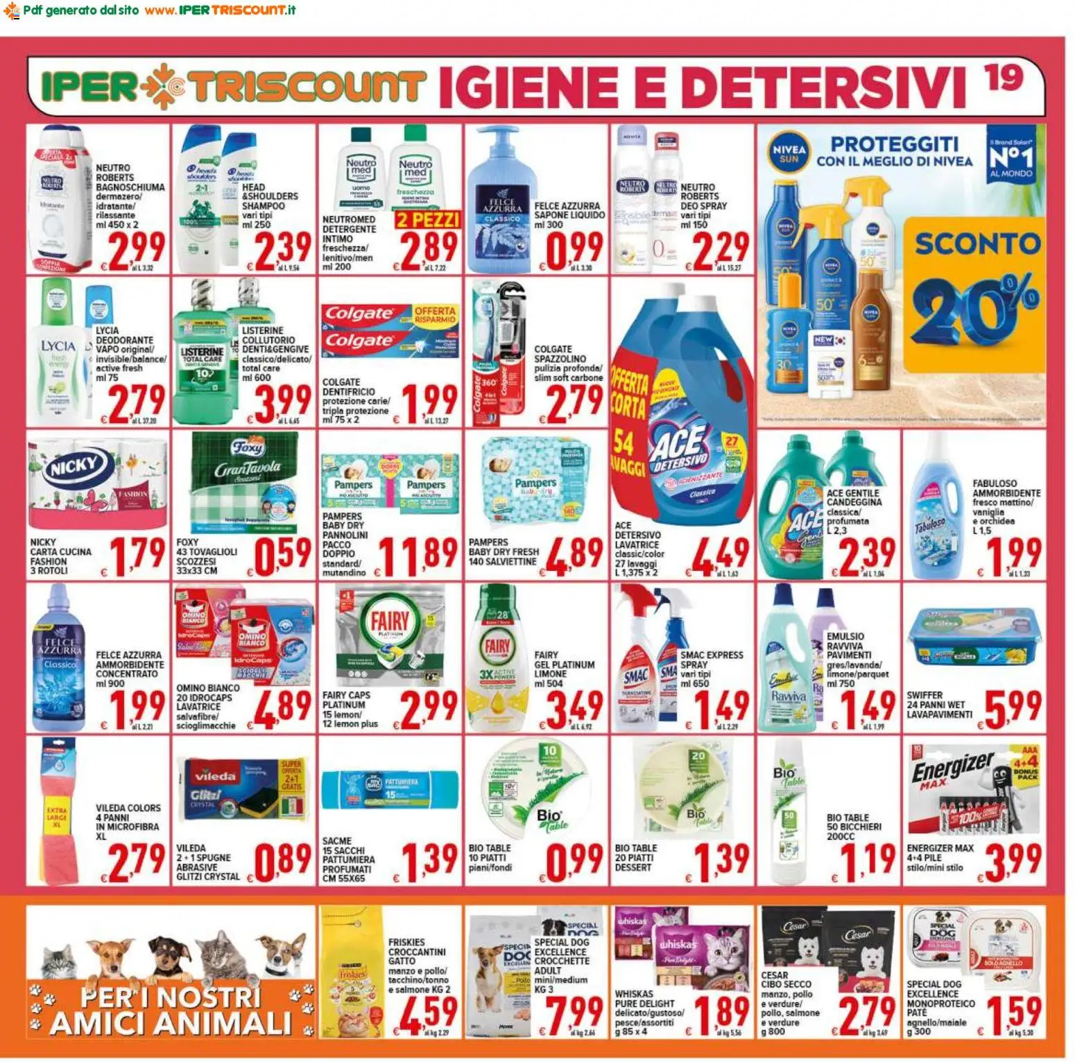 Volantino Ipertriscount del 29.05.2026 | Pagina: 19 | Prodotti: Pile, Pollo, Salmone, Agnello